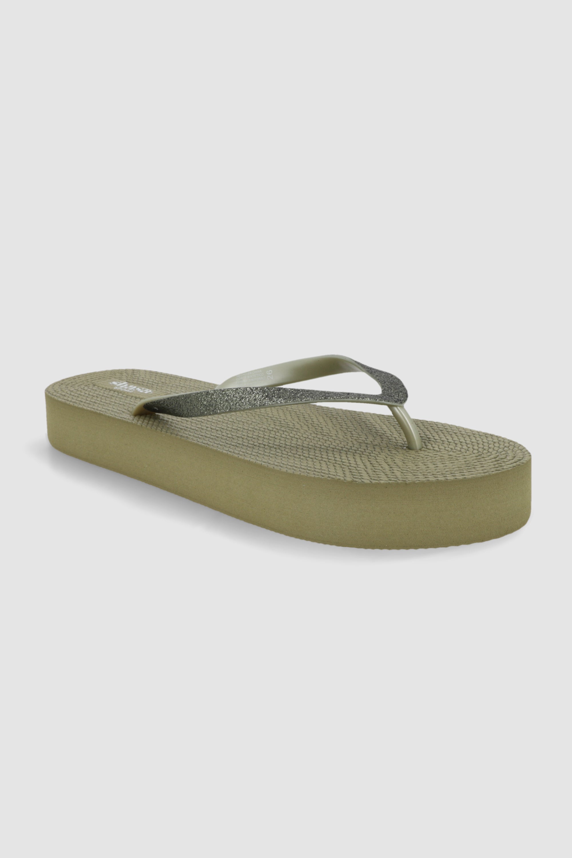 Flip flop plataforma brillos OLIVO