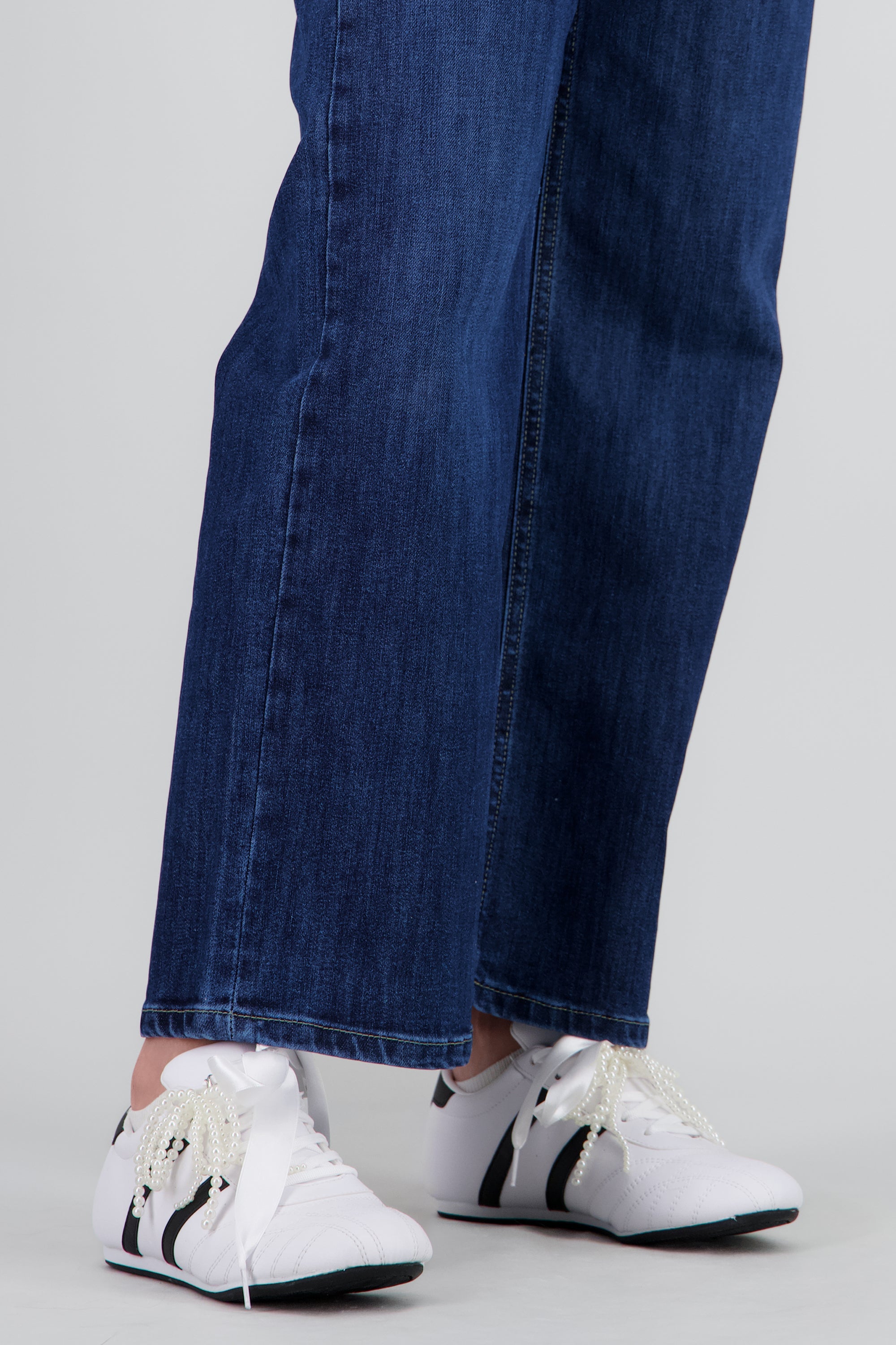 Tenis suela delgada dos lineas BLANCO