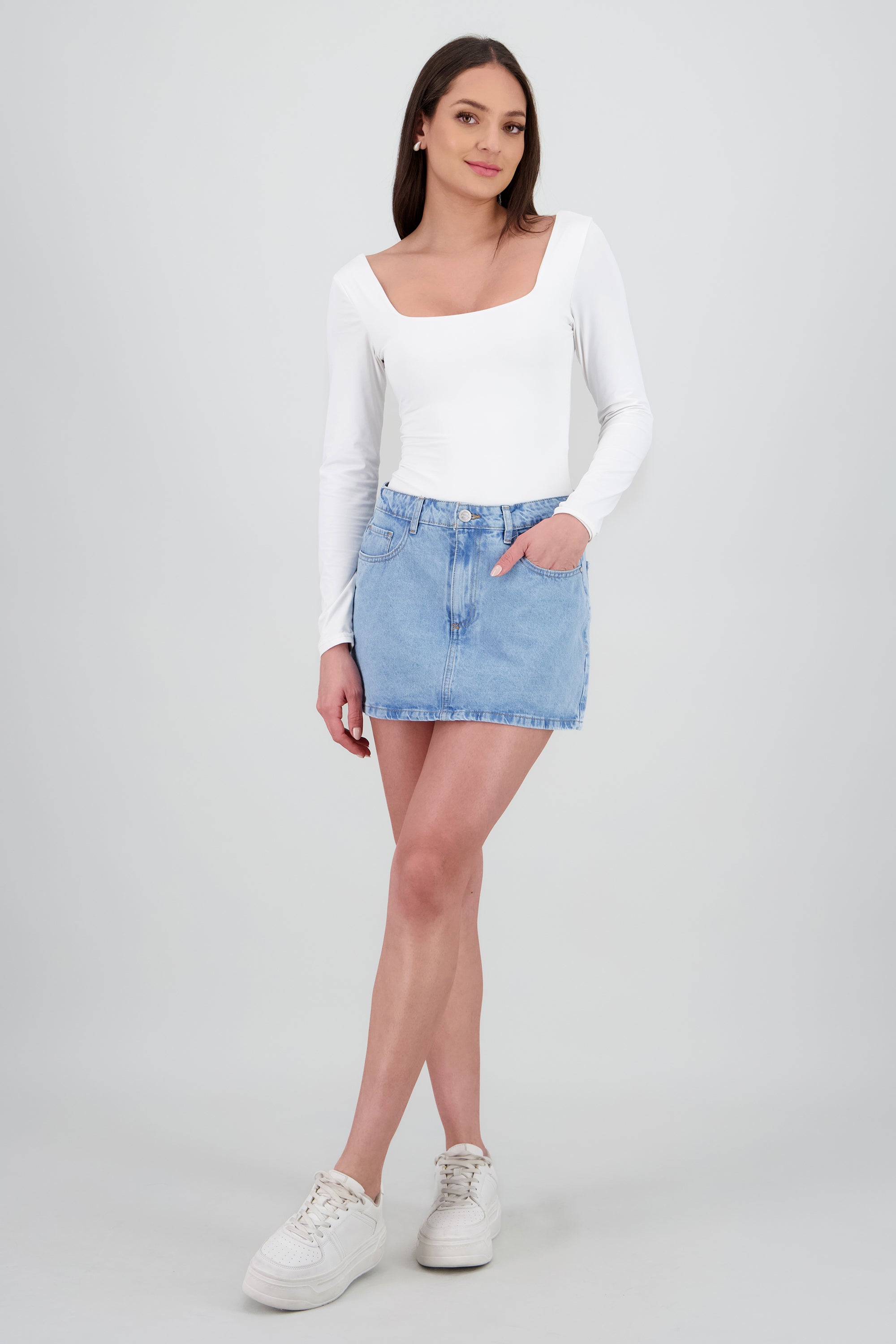 Mini falda básica LIGHT WASH