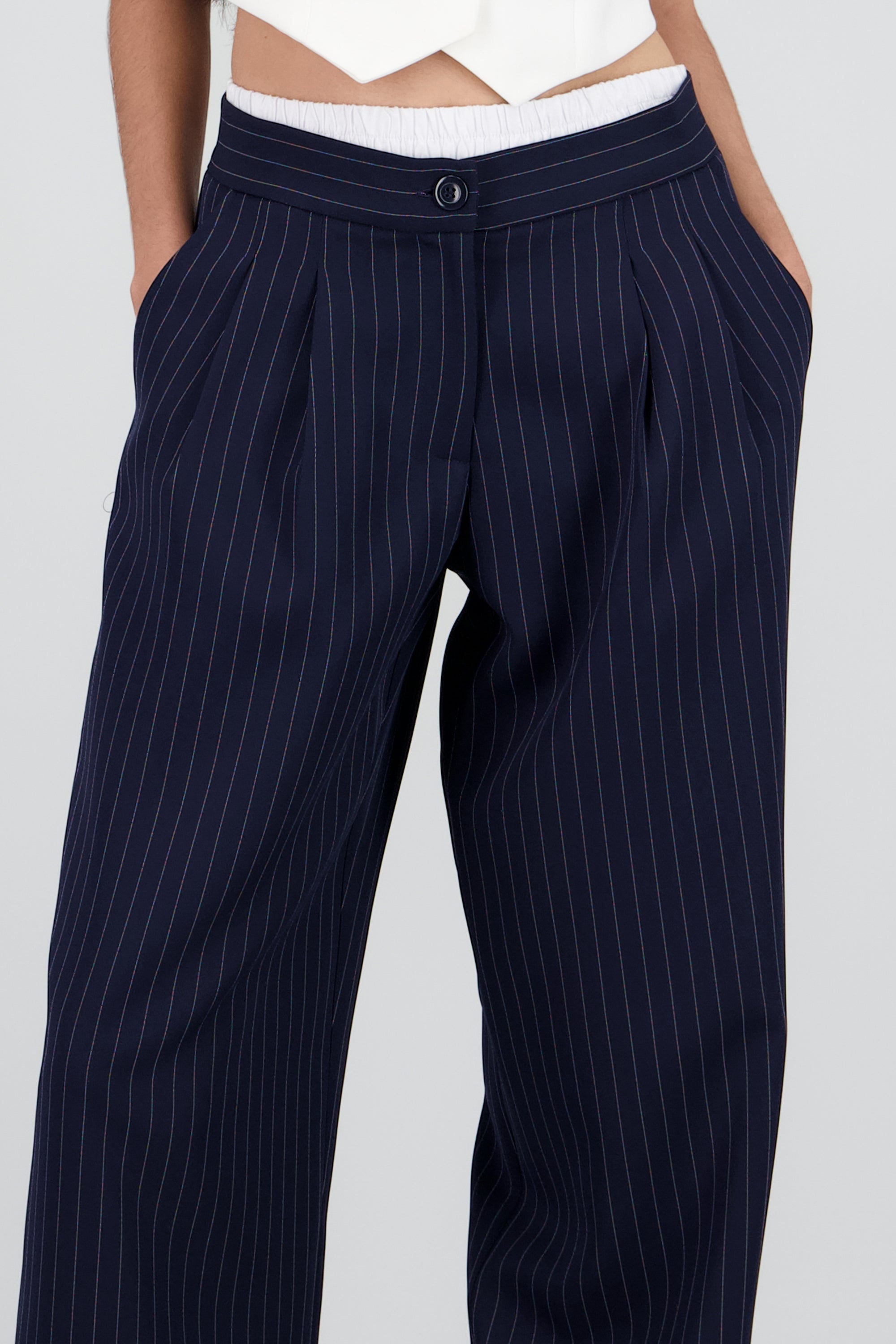Pantalon sastre detalle pretina removible MARINO COMBO
