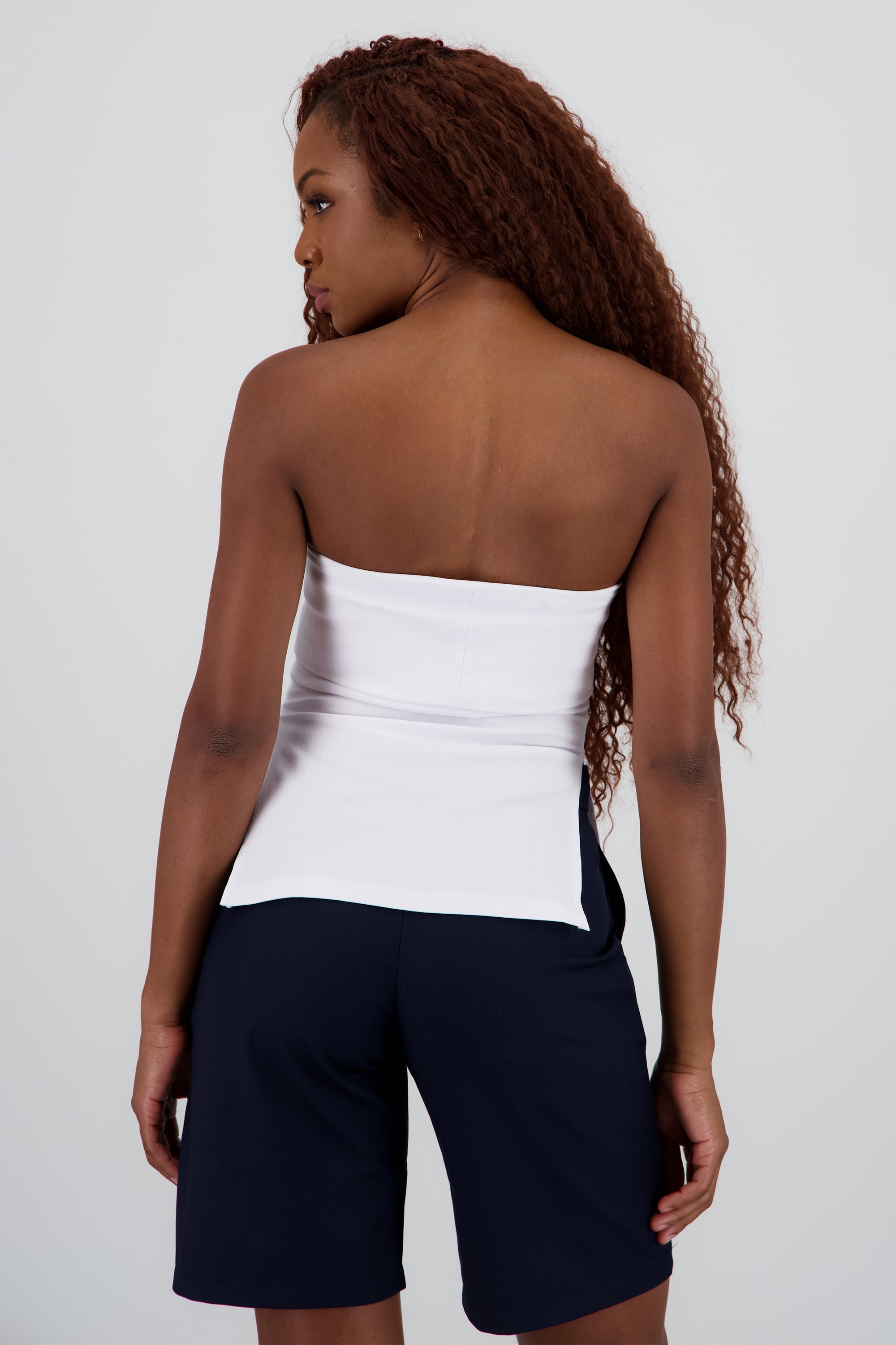 Top tubo dobles maxi textura BLANCO