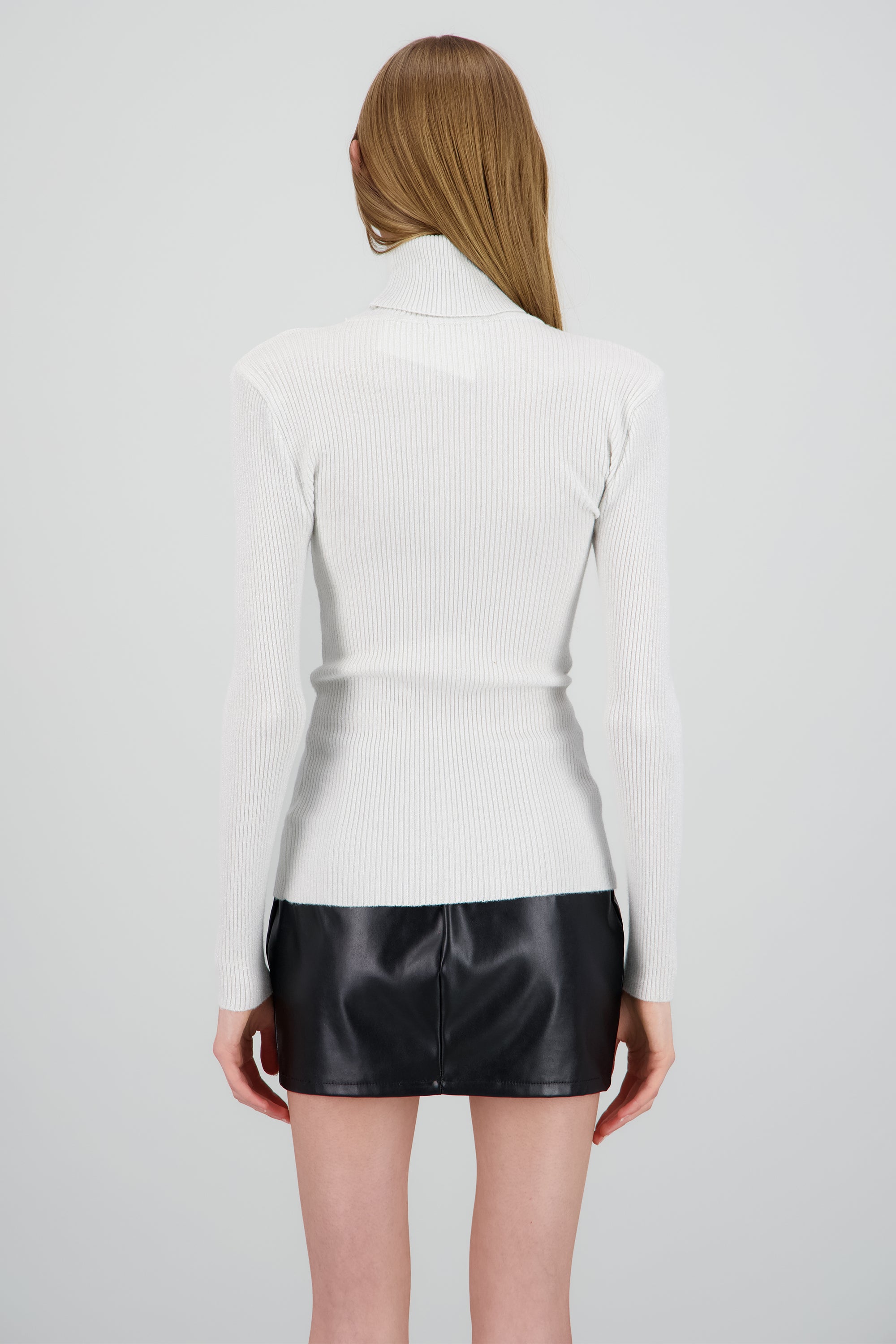 Sueter rib lurex CREMA