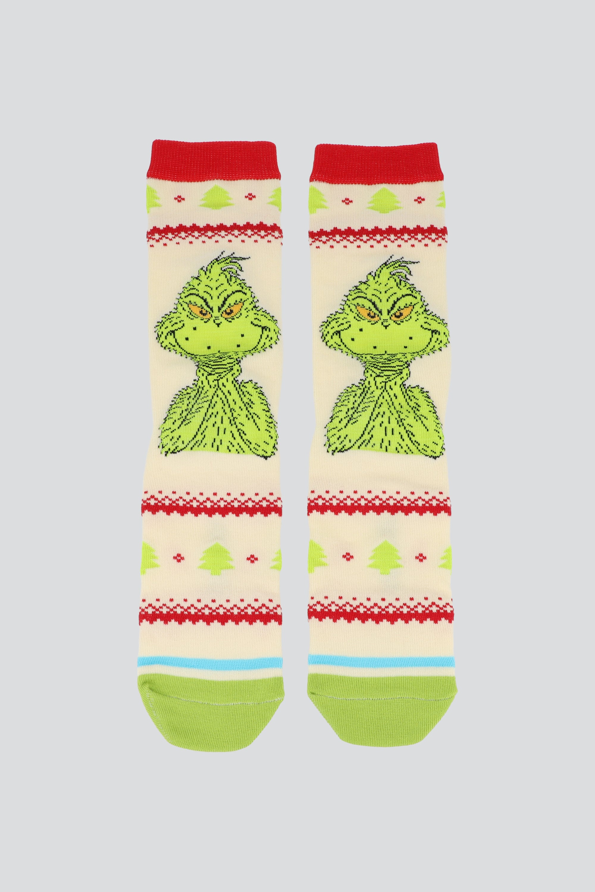 Calcetin grinch grecas ROJO COMBO