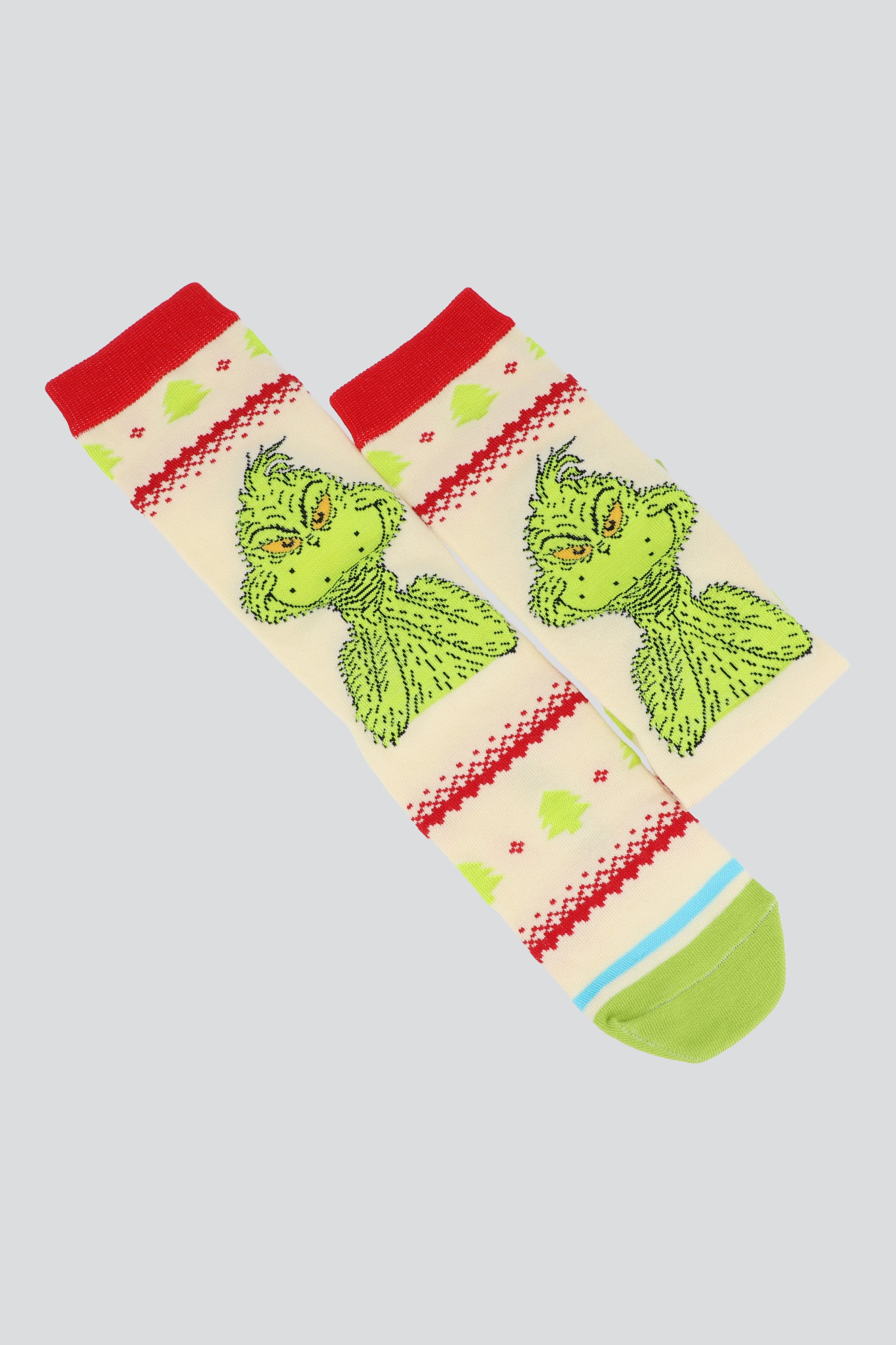 Calcetin grinch grecas ROJO COMBO
