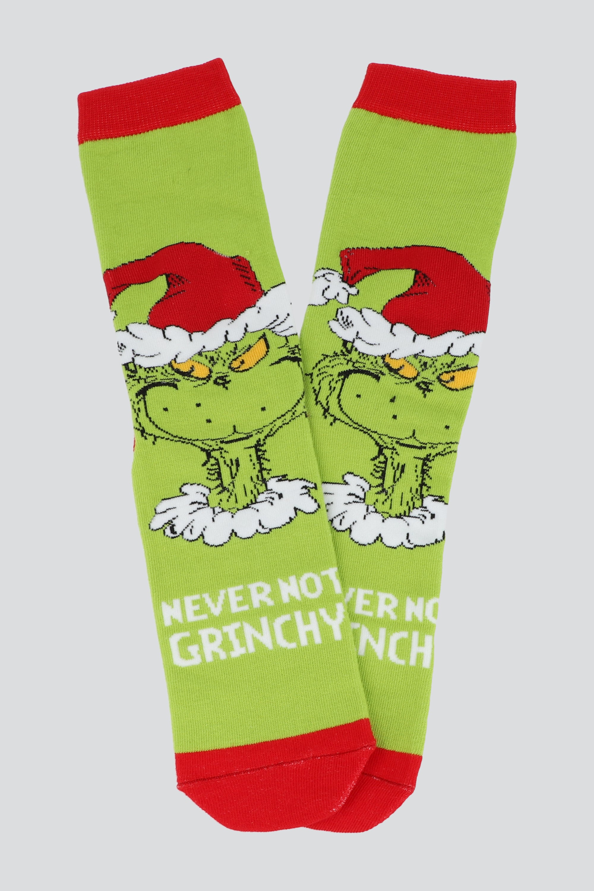 Calcetin never not grinch VERDE COMBO