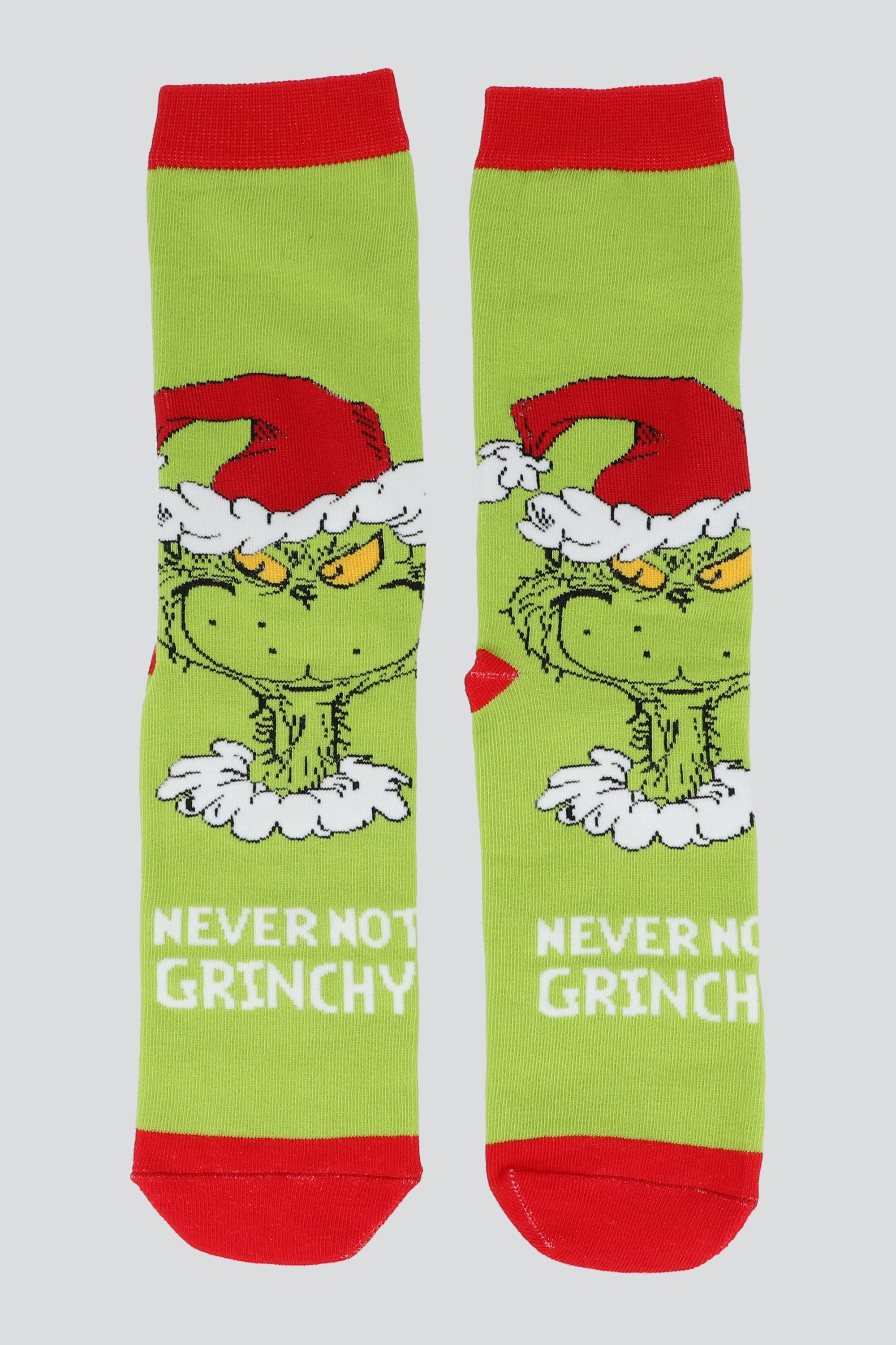 Calcetin never not grinch VERDE COMBO
