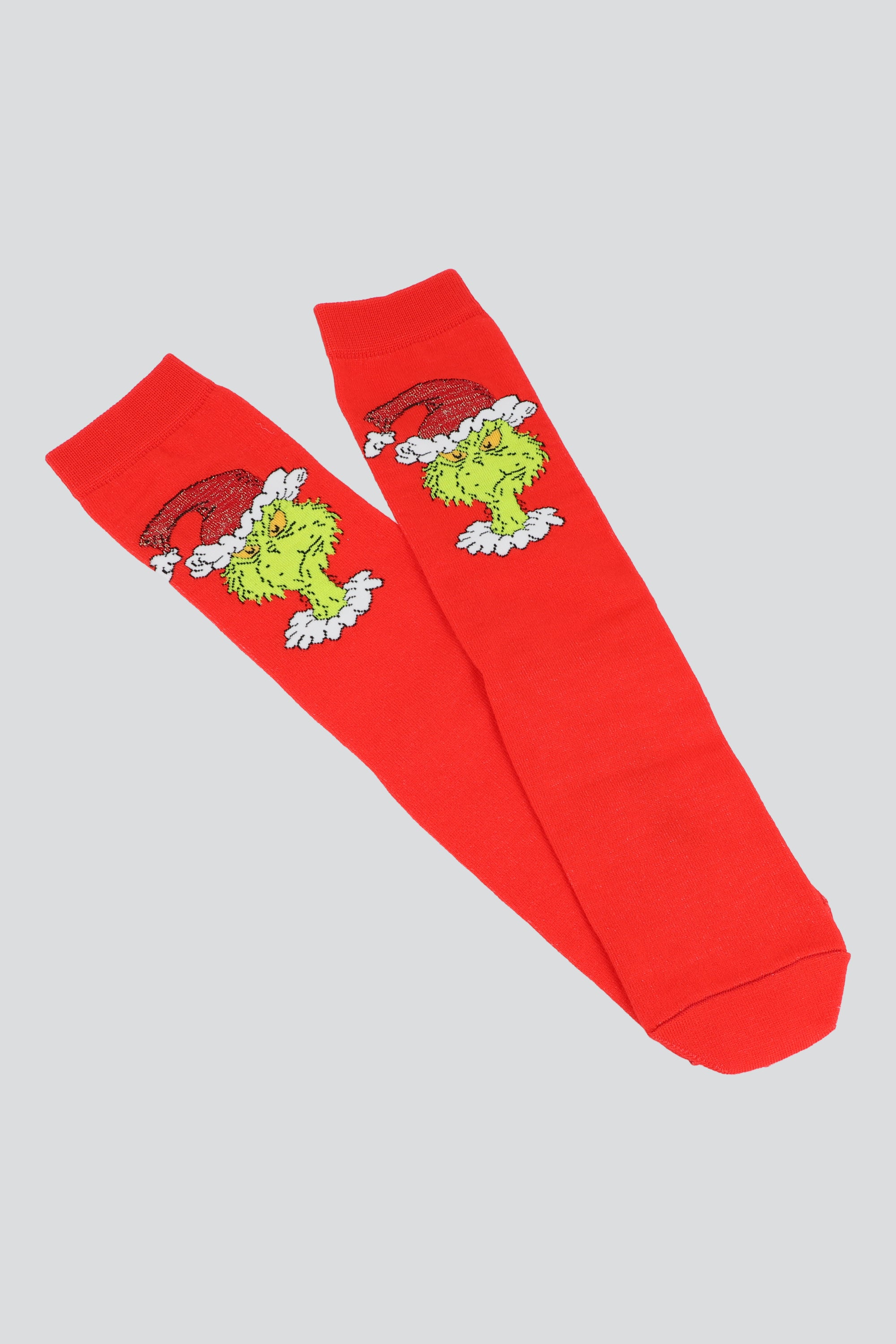Calcetin grinch gorro lurex ROJO