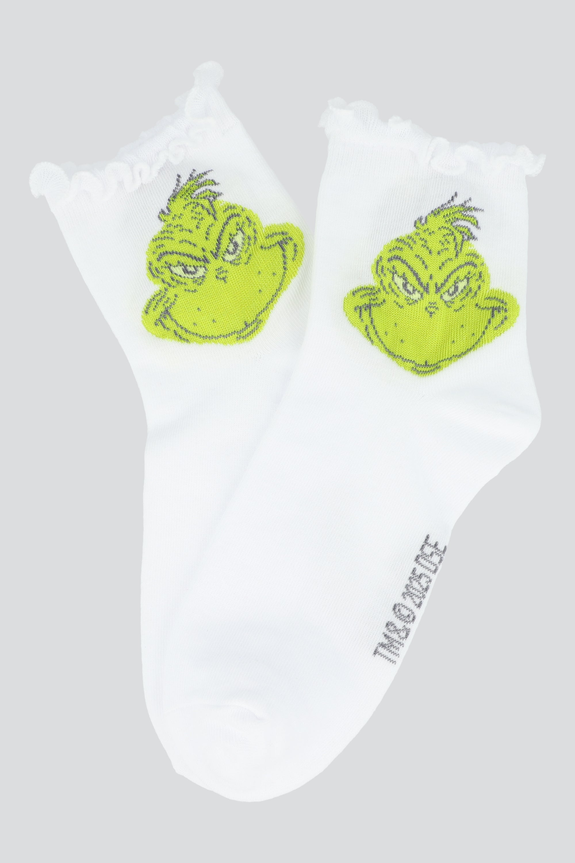 Calcetin grinch olan BLANCO