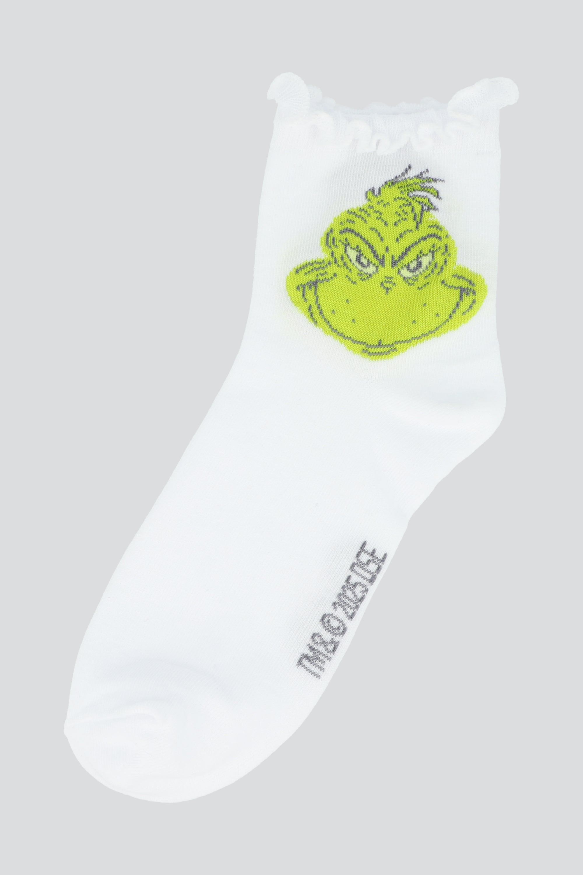 Calcetin grinch olan BLANCO