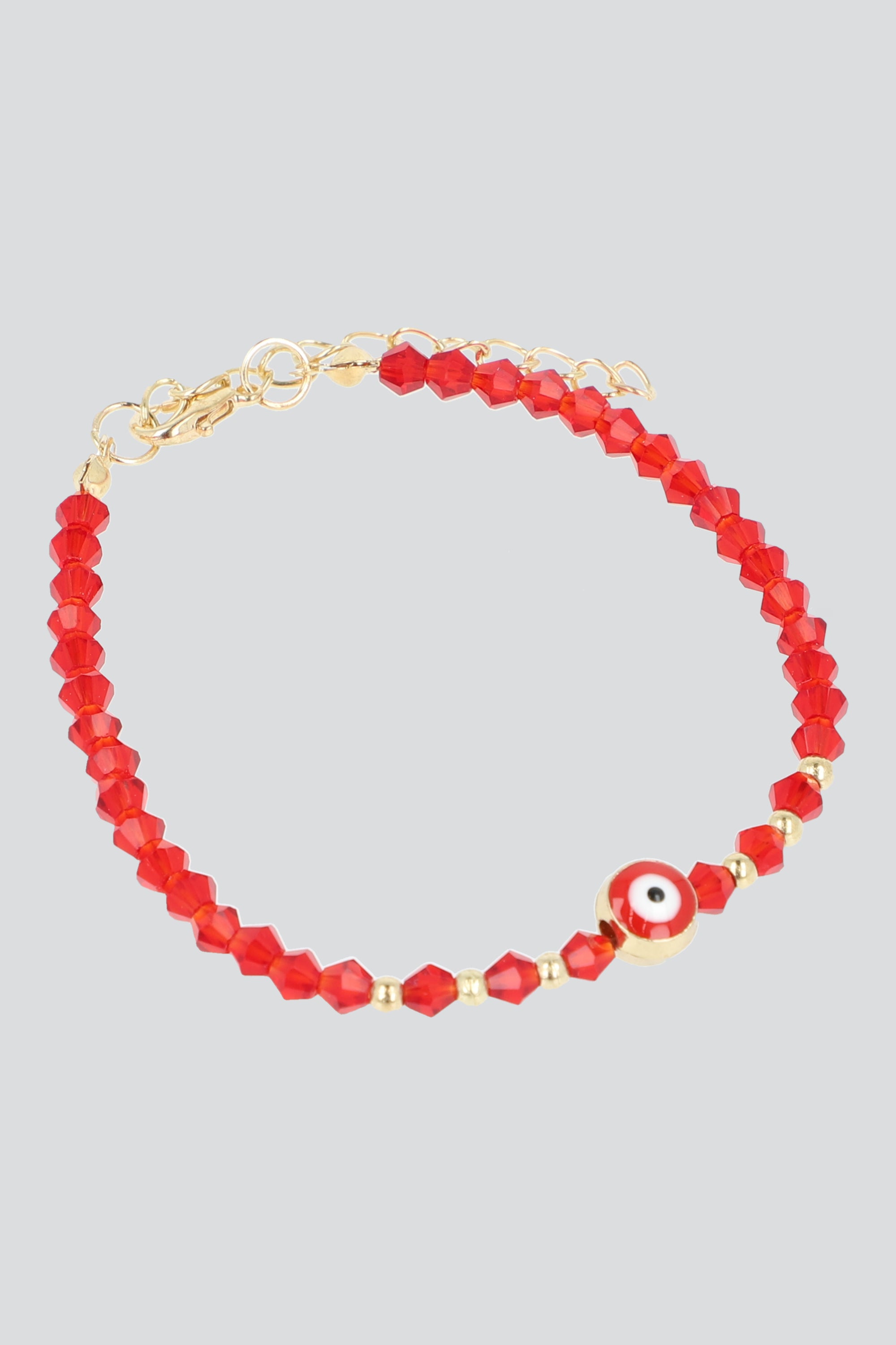 Pulsera beads ojito ROJO