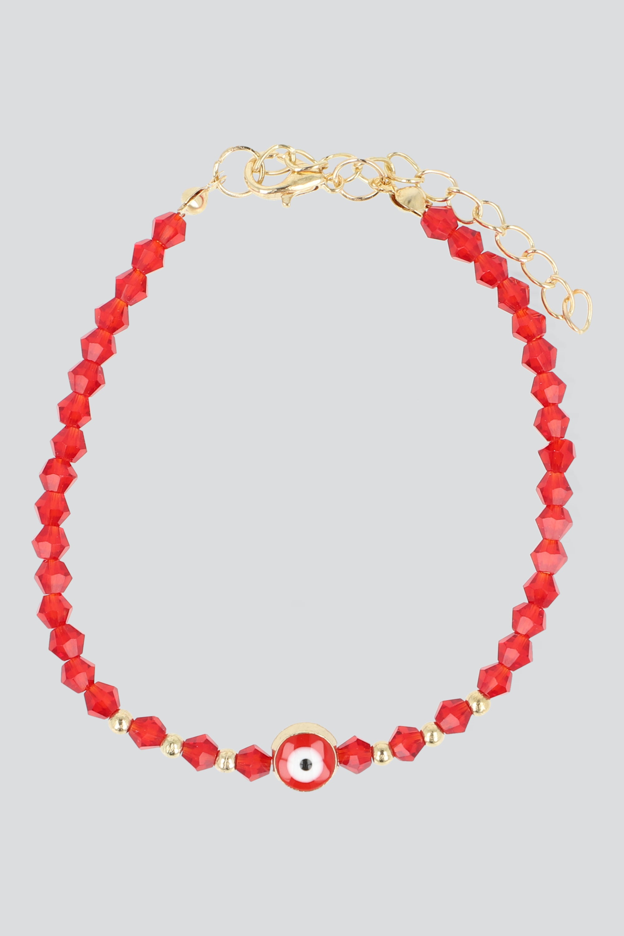 Pulsera beads ojito ROJO
