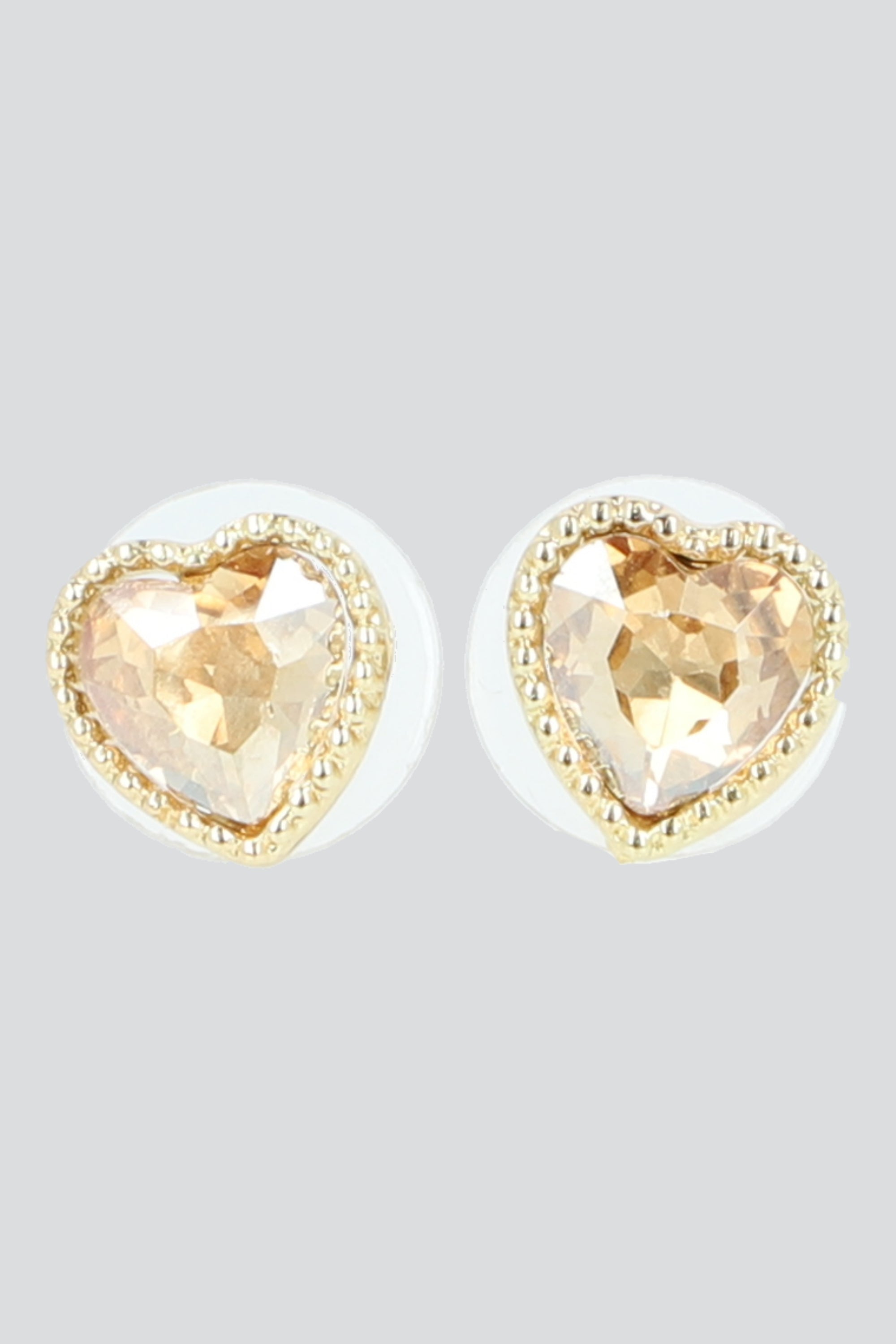 Aretes corazon cristal AMBAR
