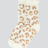 Calcetin peluche animal print