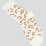 Calcetin peluche animal print