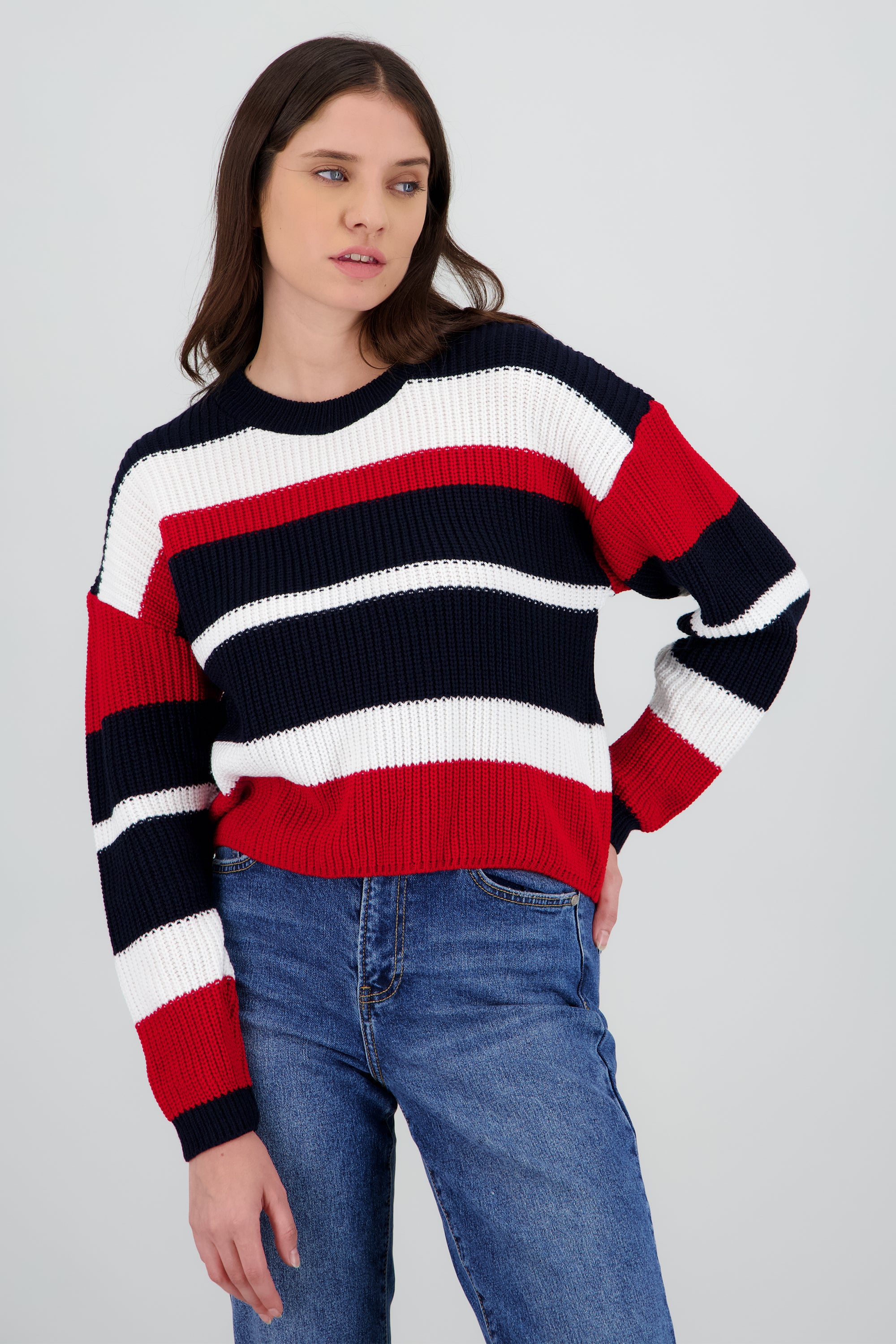 Sueter multicolor lineas MARINO COMBO