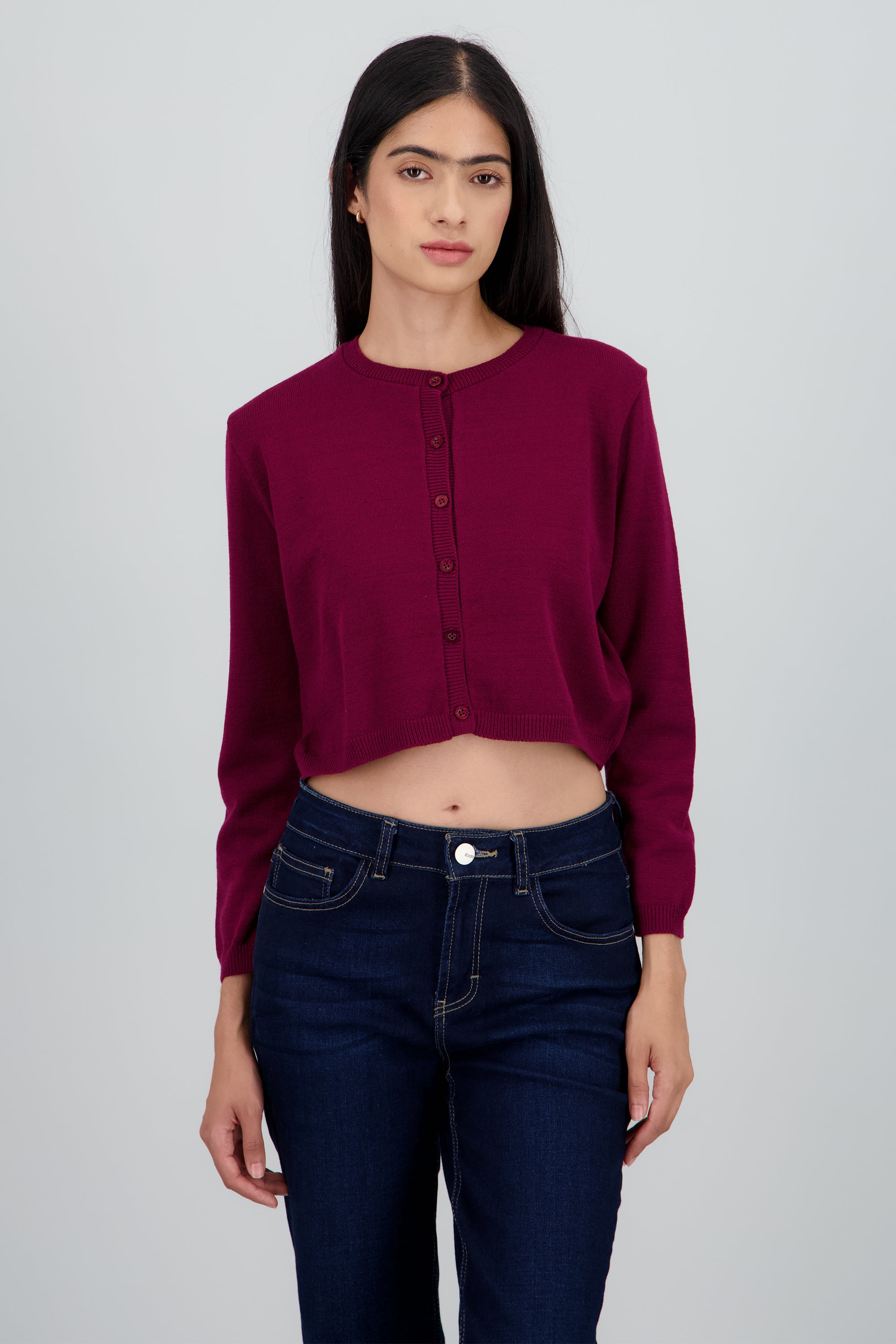 Cardigan cuello redondo VINO