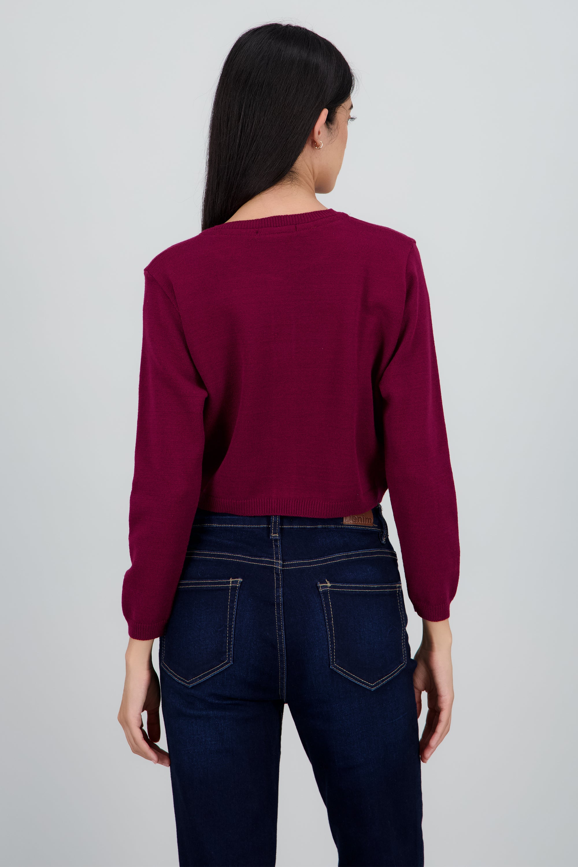 Cardigan cuello redondo VINO