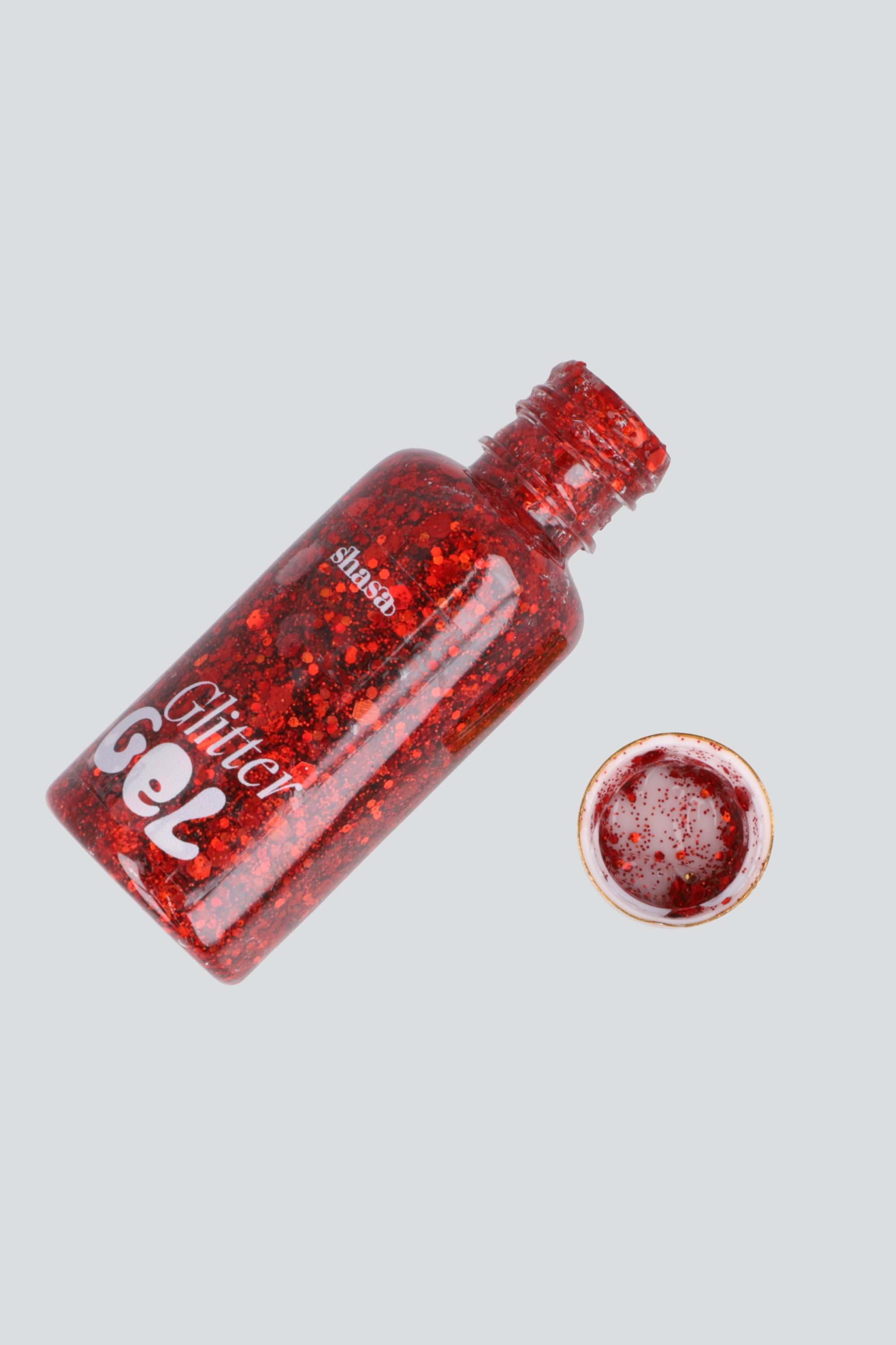 Gel glitter chunky ROJO