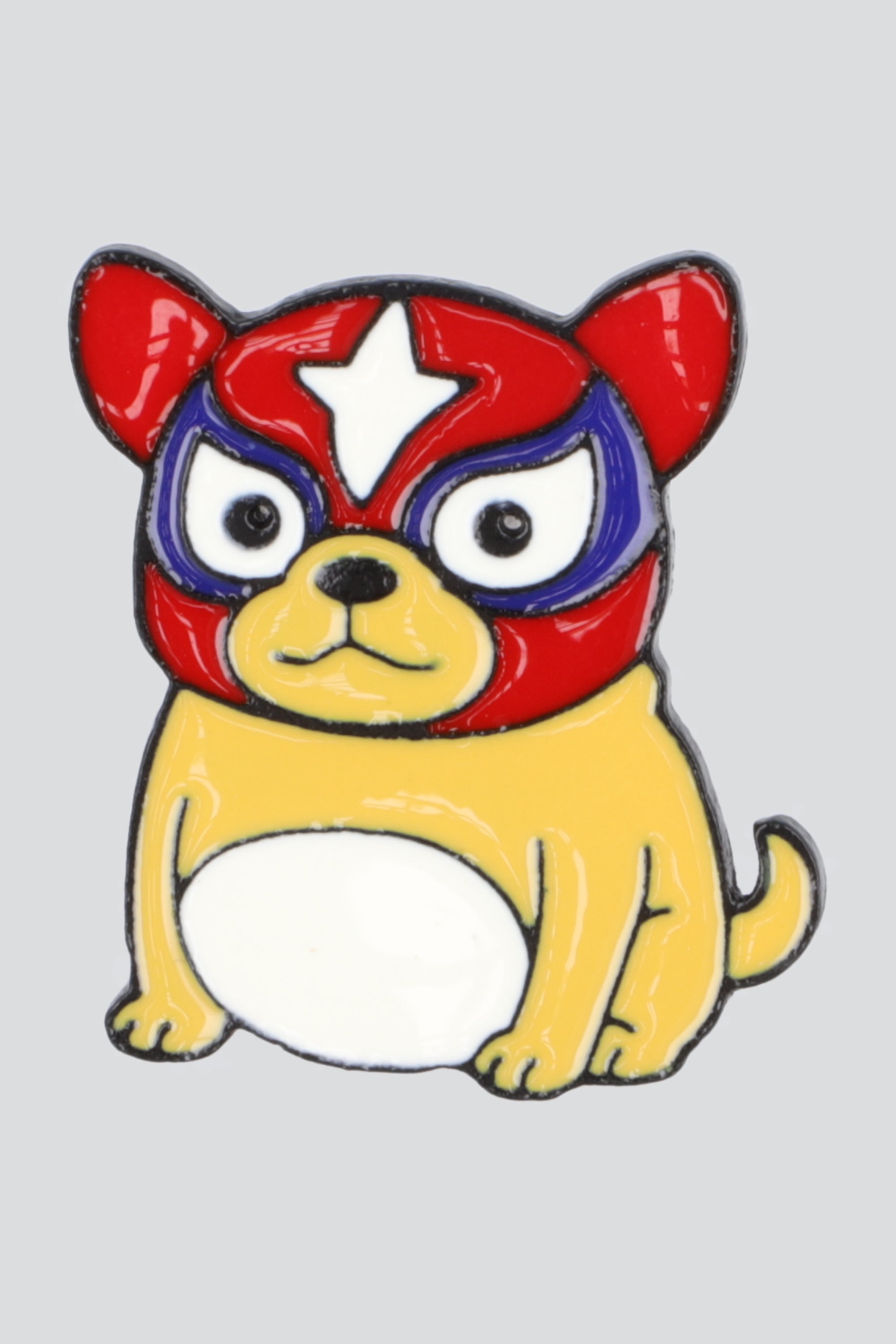 Pin perrito luchador ROJO