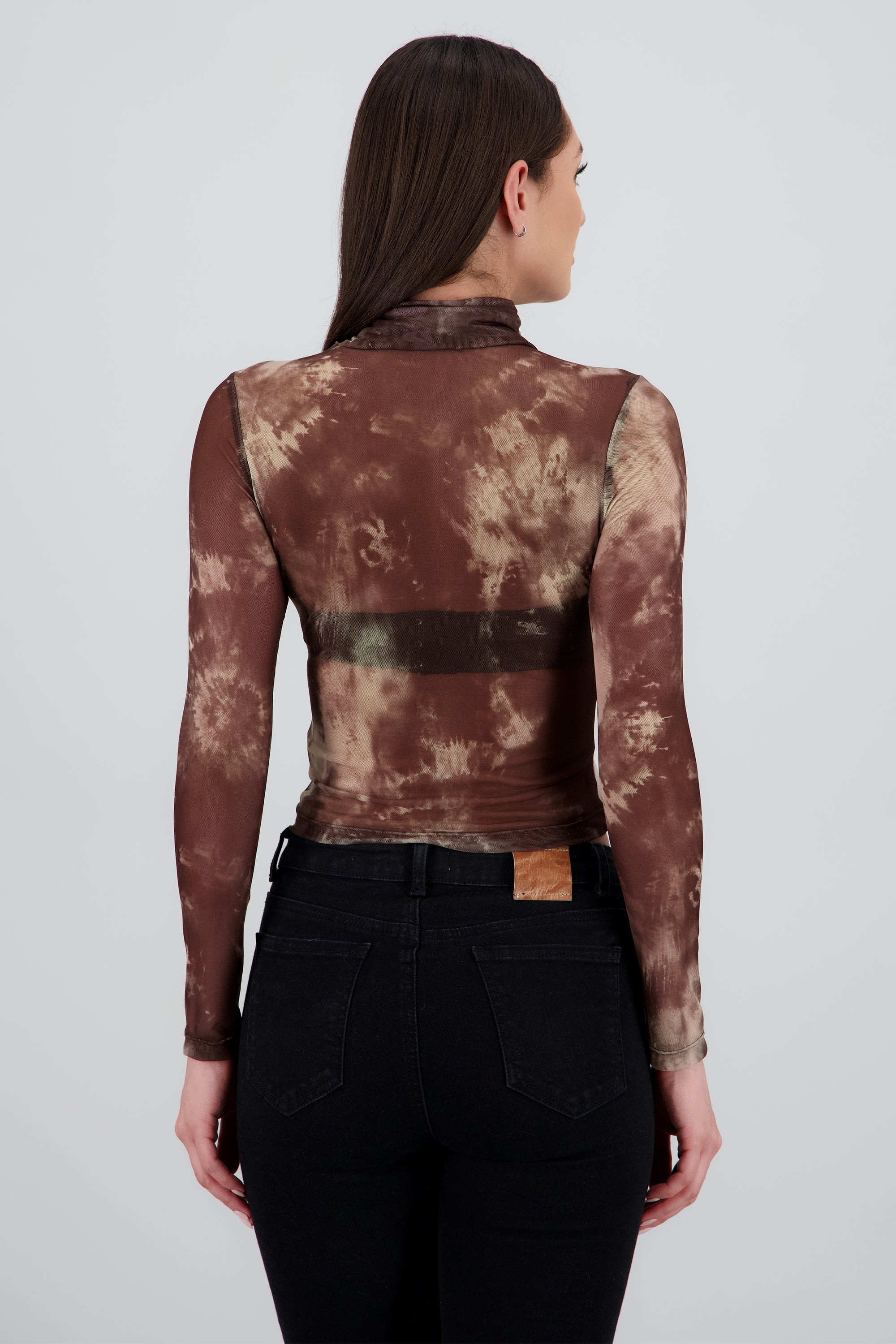 Top mesh tie dye CAFE COMBO