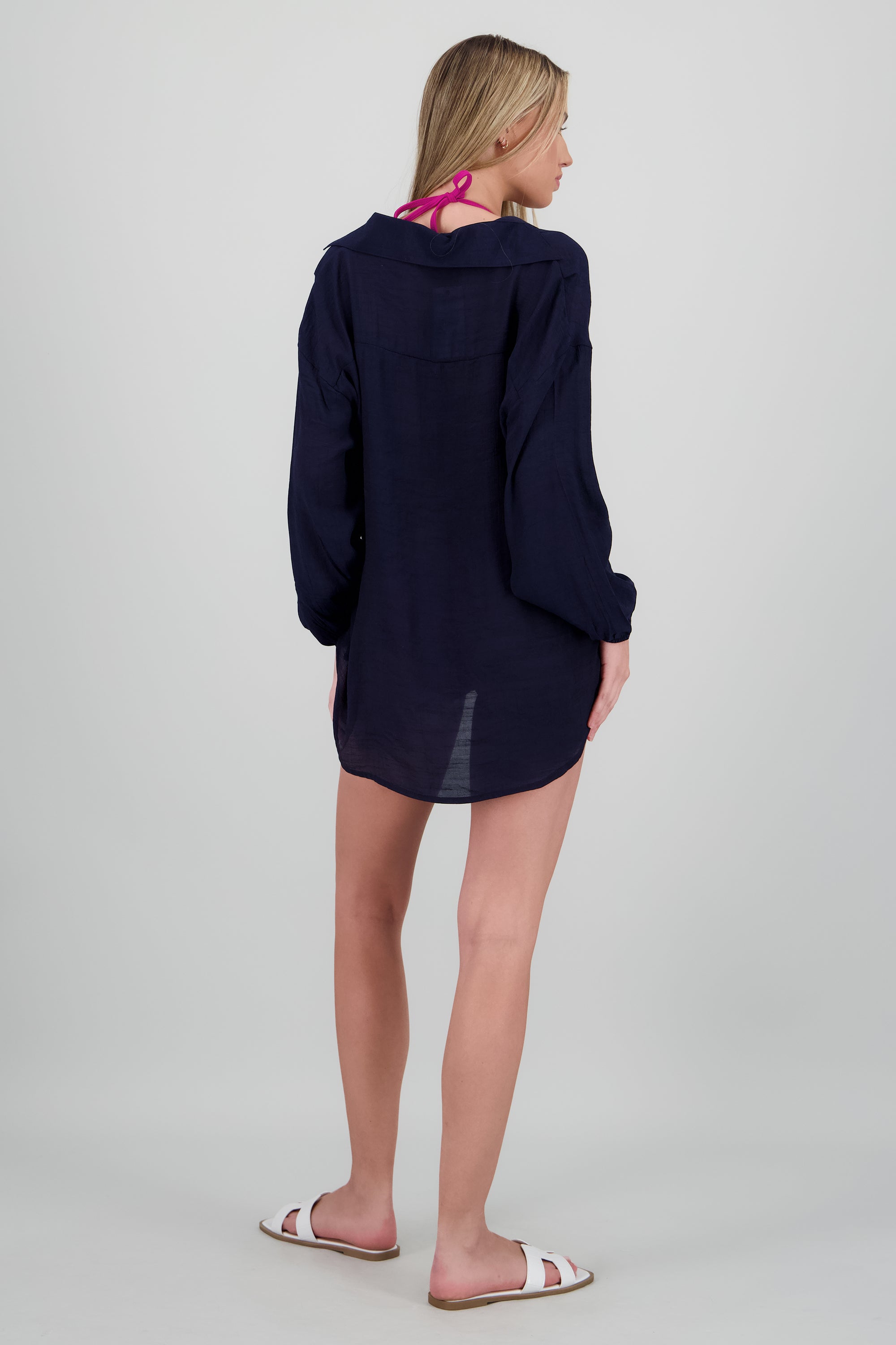 Camisa over ligera manga larga MARINO