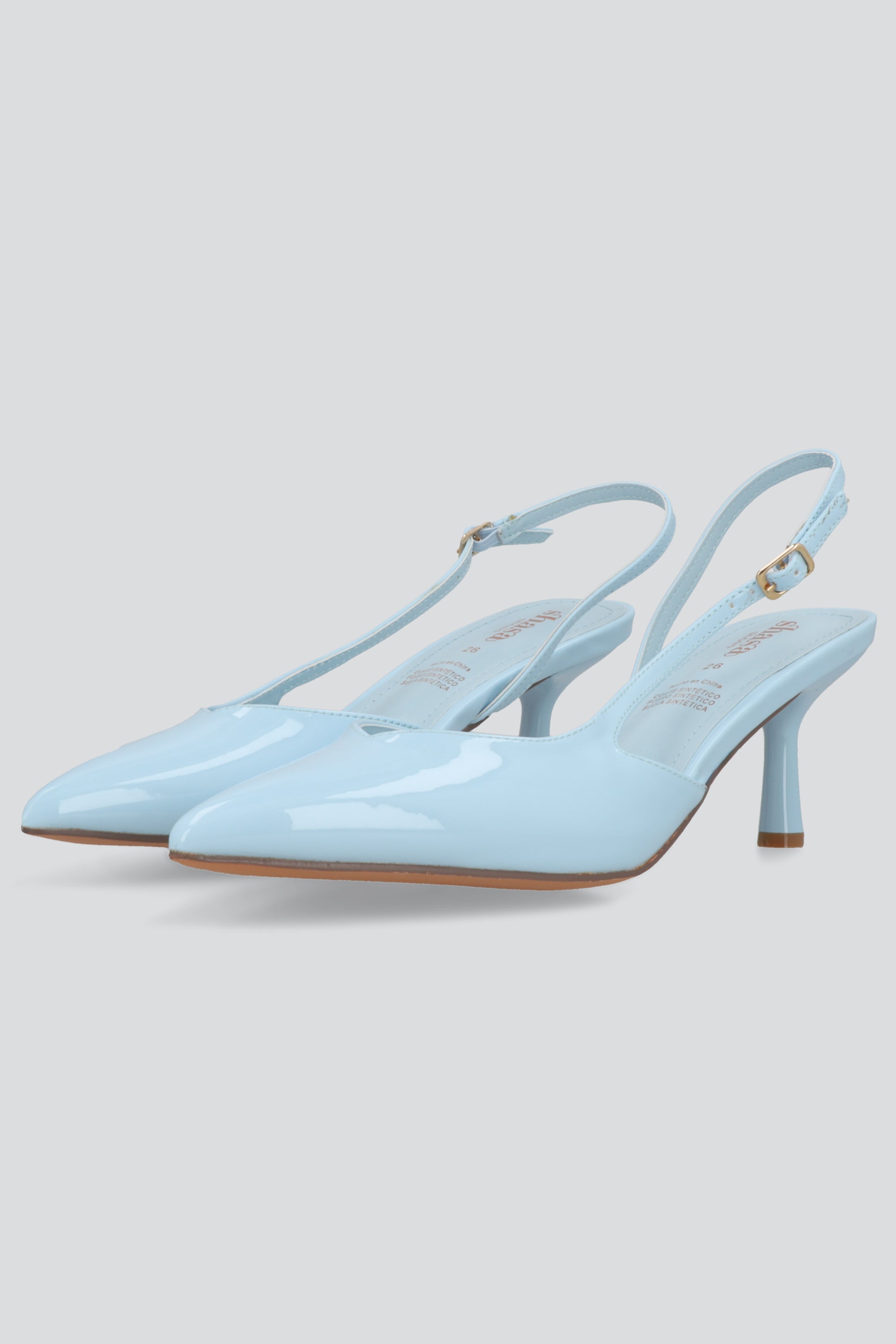 Tacon pointy sencillo bajo AZUL
