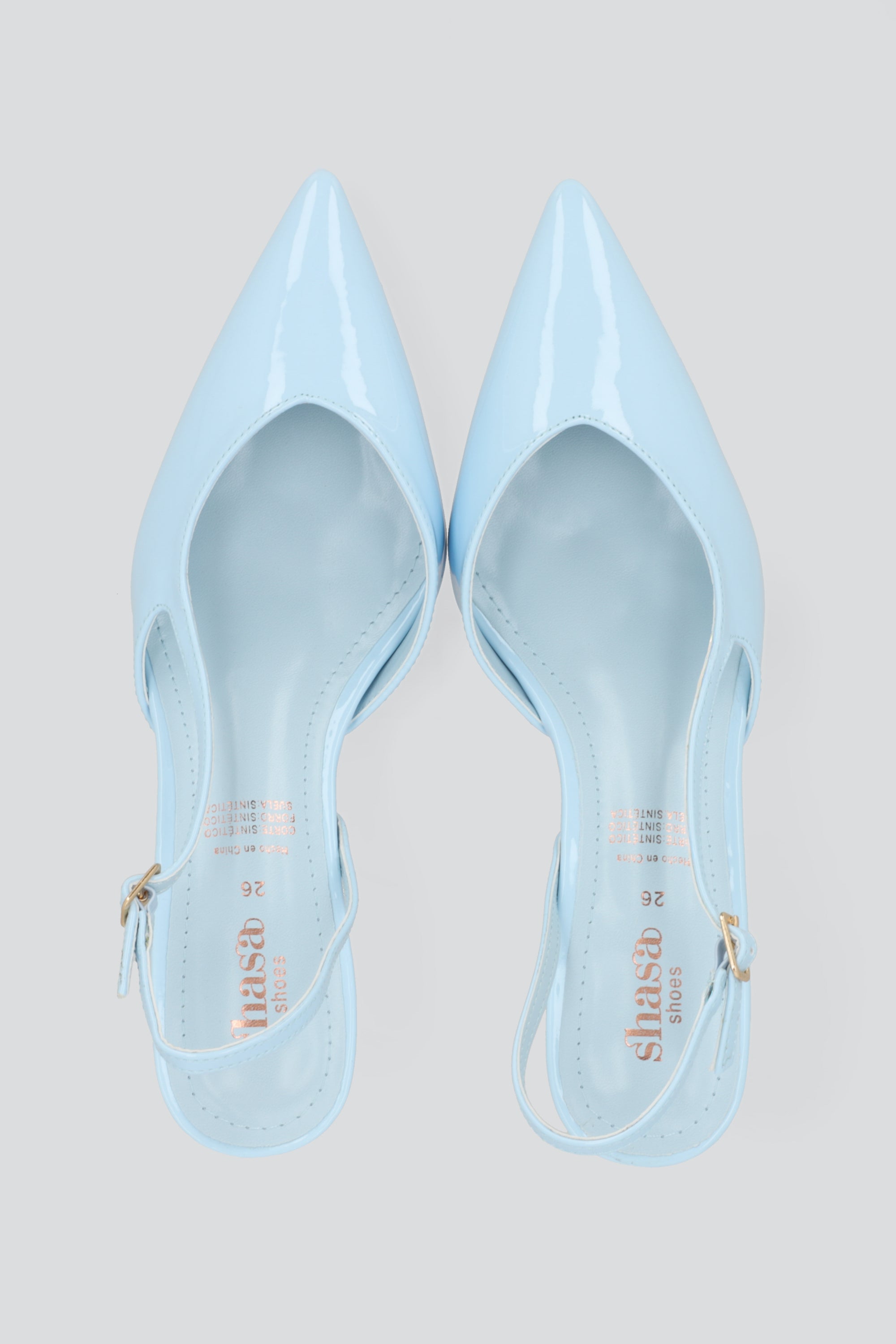 Tacon pointy sencillo bajo AZUL