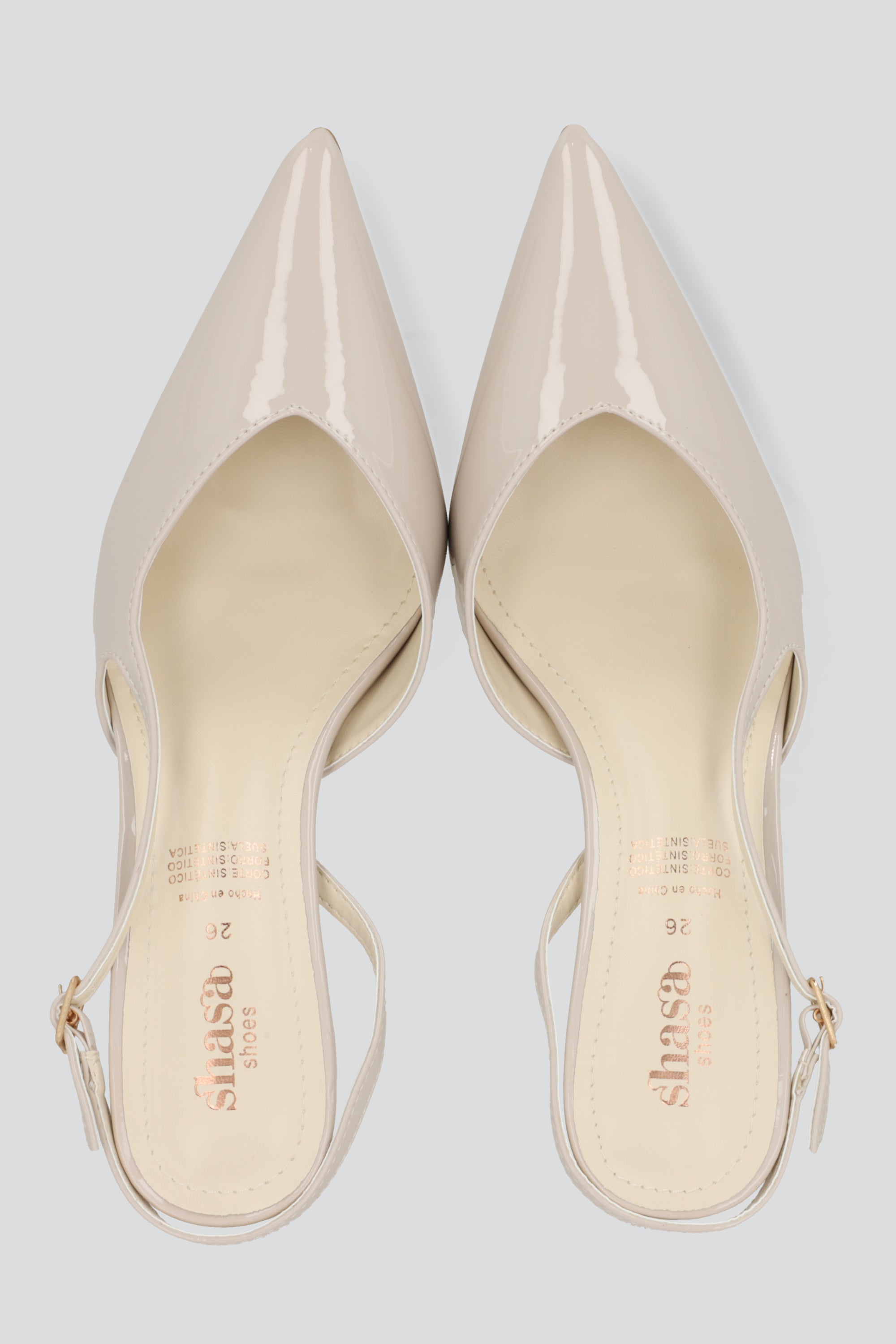 Tacon pointy sencillo bajo HUESO