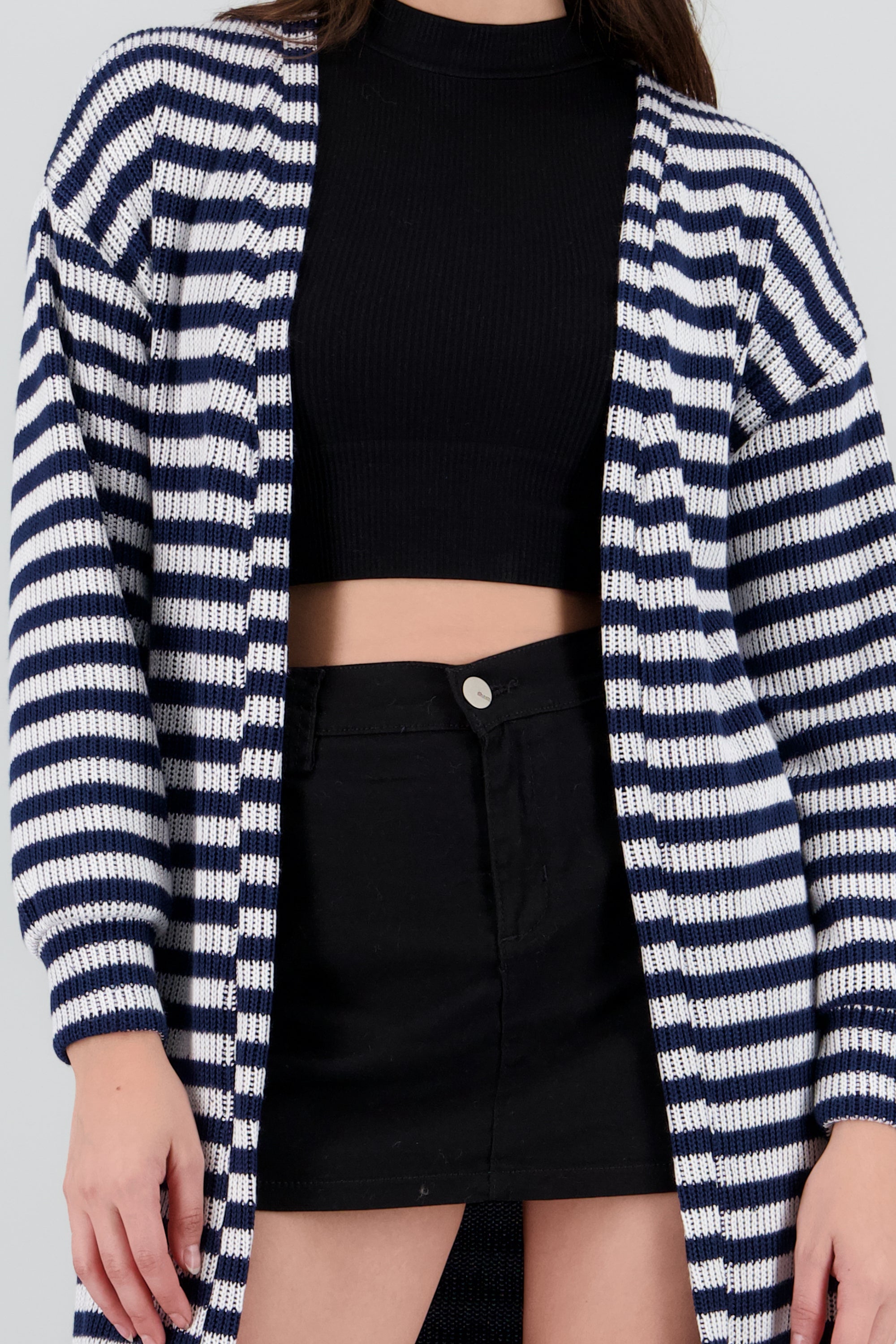 Cardigan largo rayas MARINO COMBO