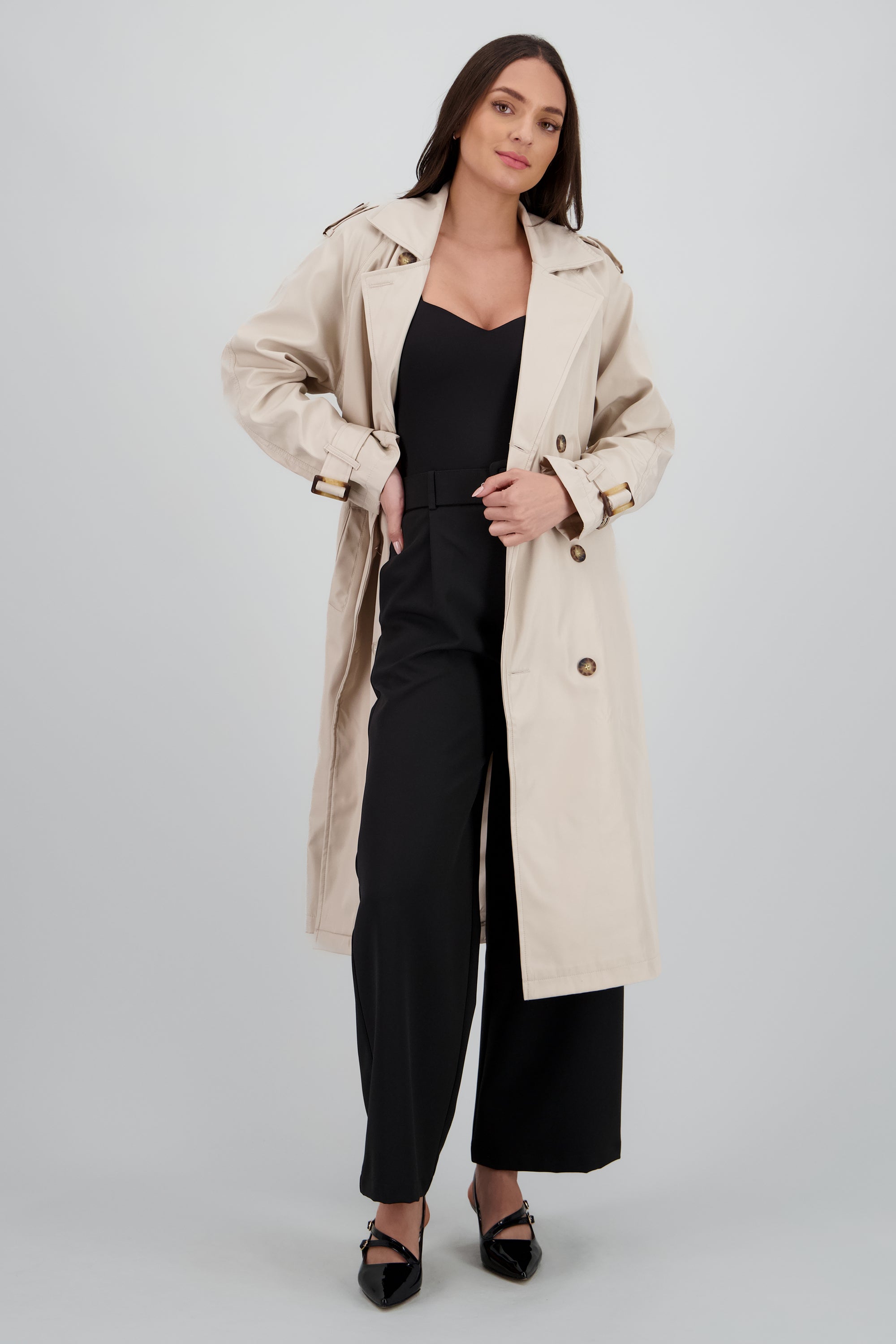 Gabardina oversize CREMA