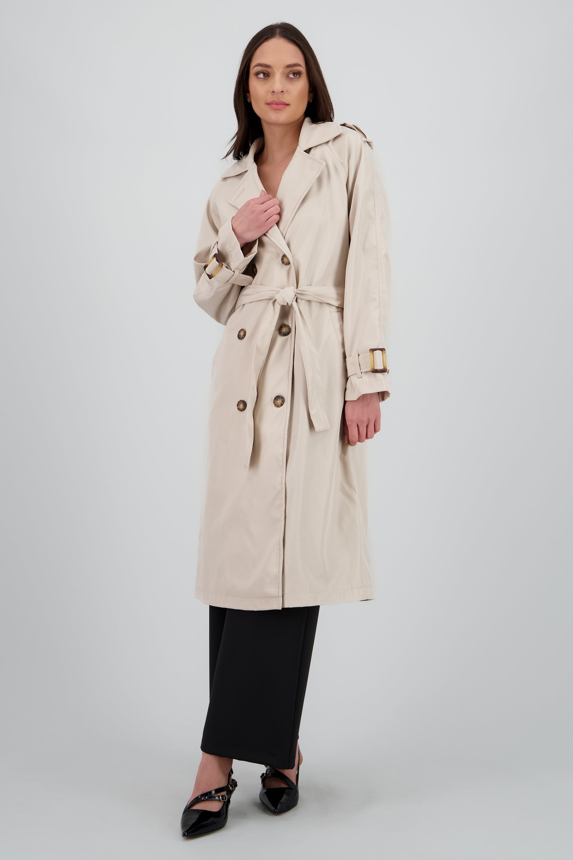 Gabardina oversize CREMA