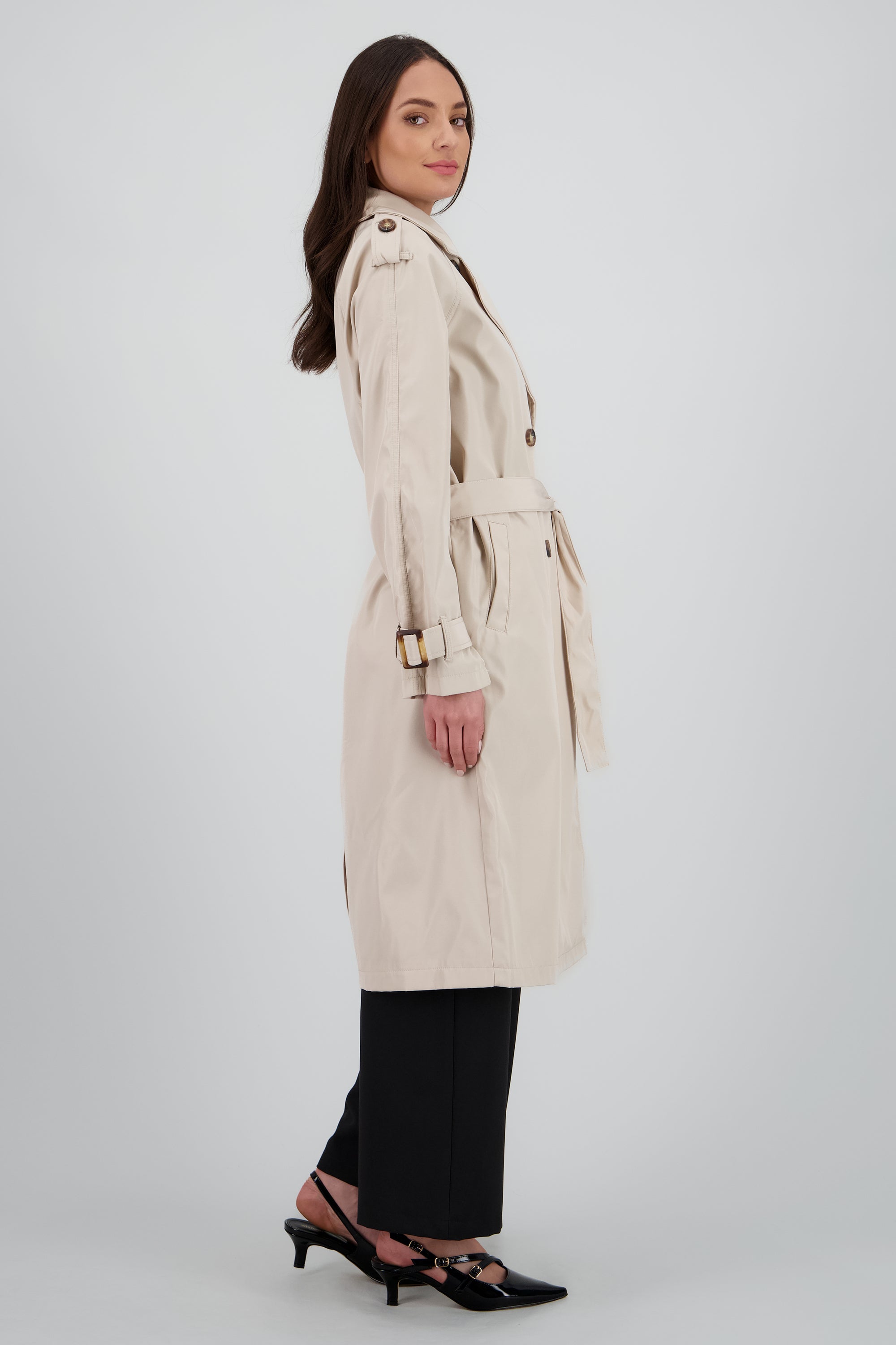 Gabardina oversize CREMA