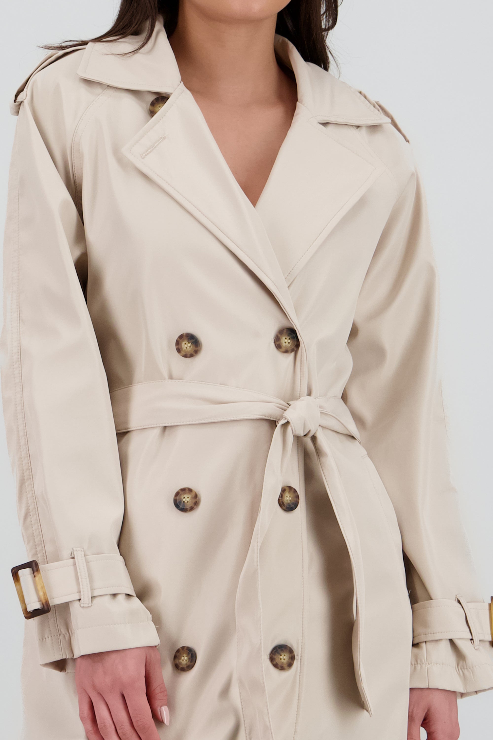 Gabardina oversize CREMA
