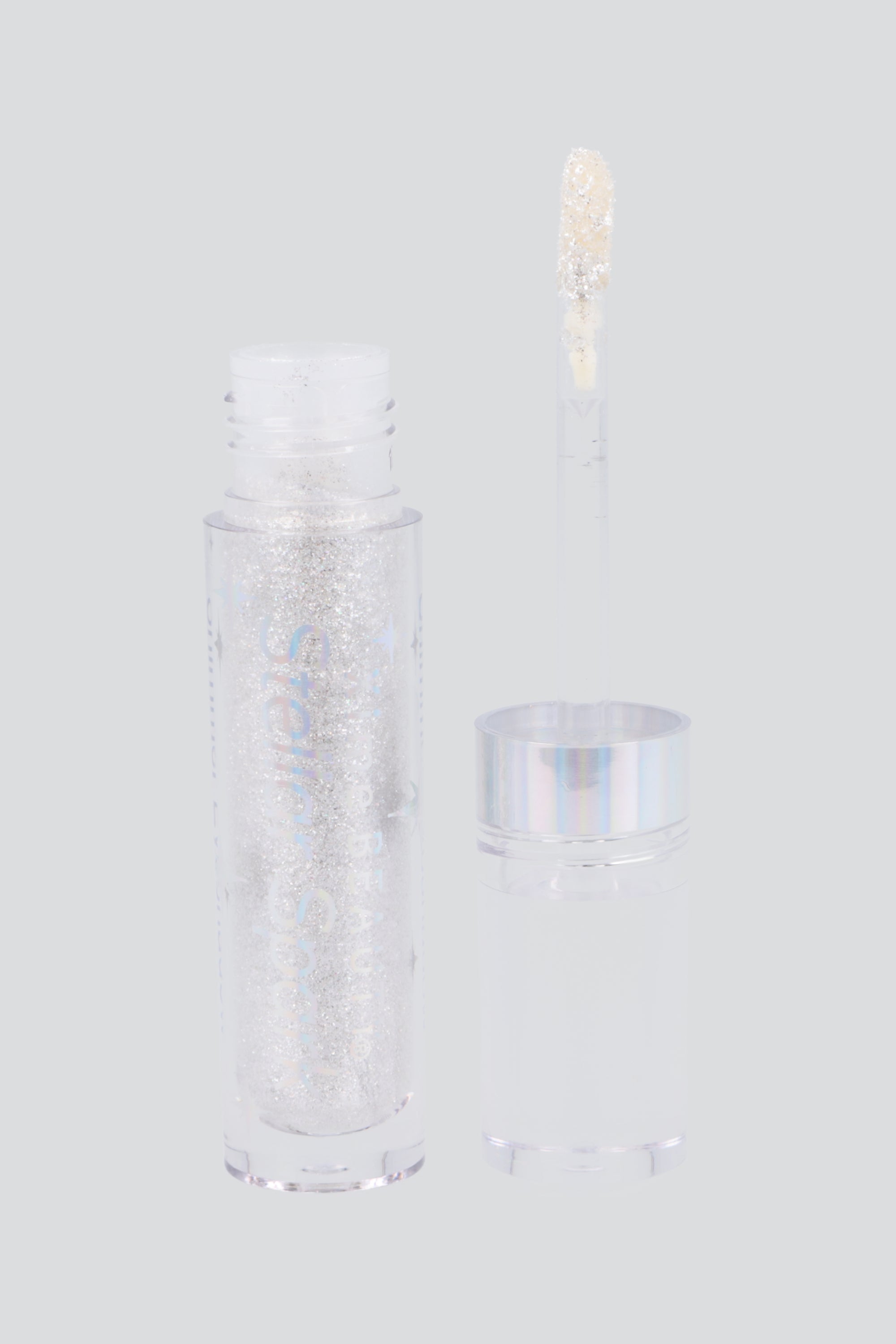 Sombra y iluminador glitter PLATA