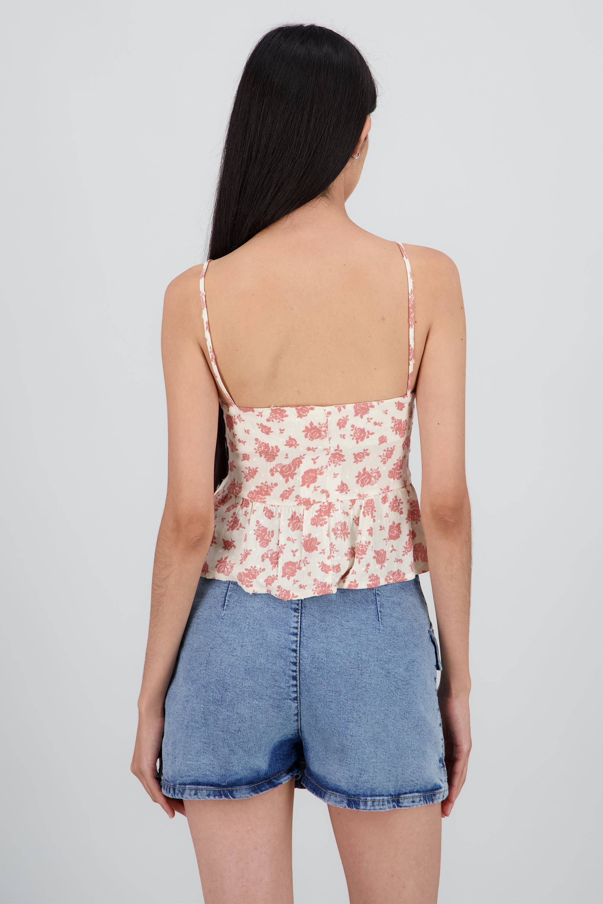 Top tirantes detalle olan ROSA COMBO