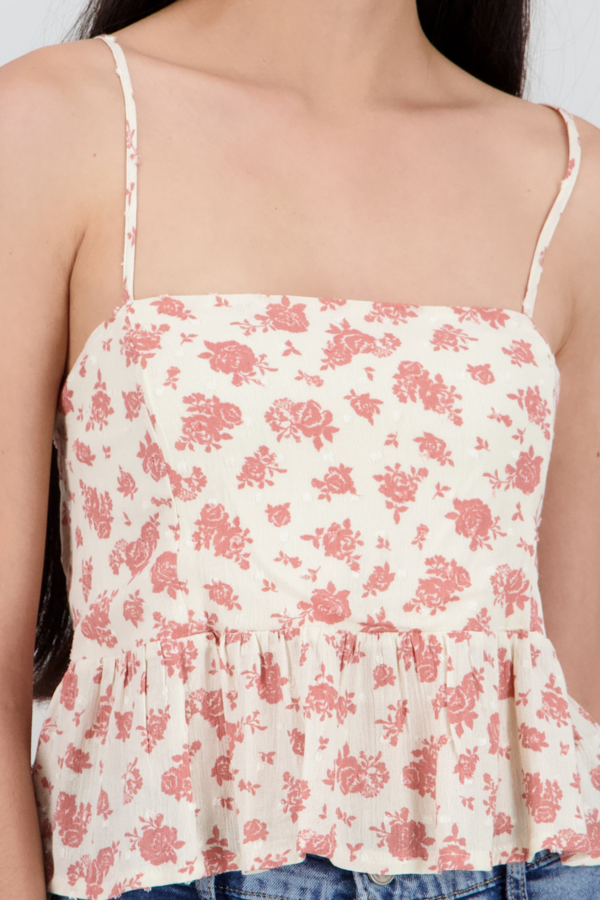 Top tirantes detalle olan ROSA COMBO
