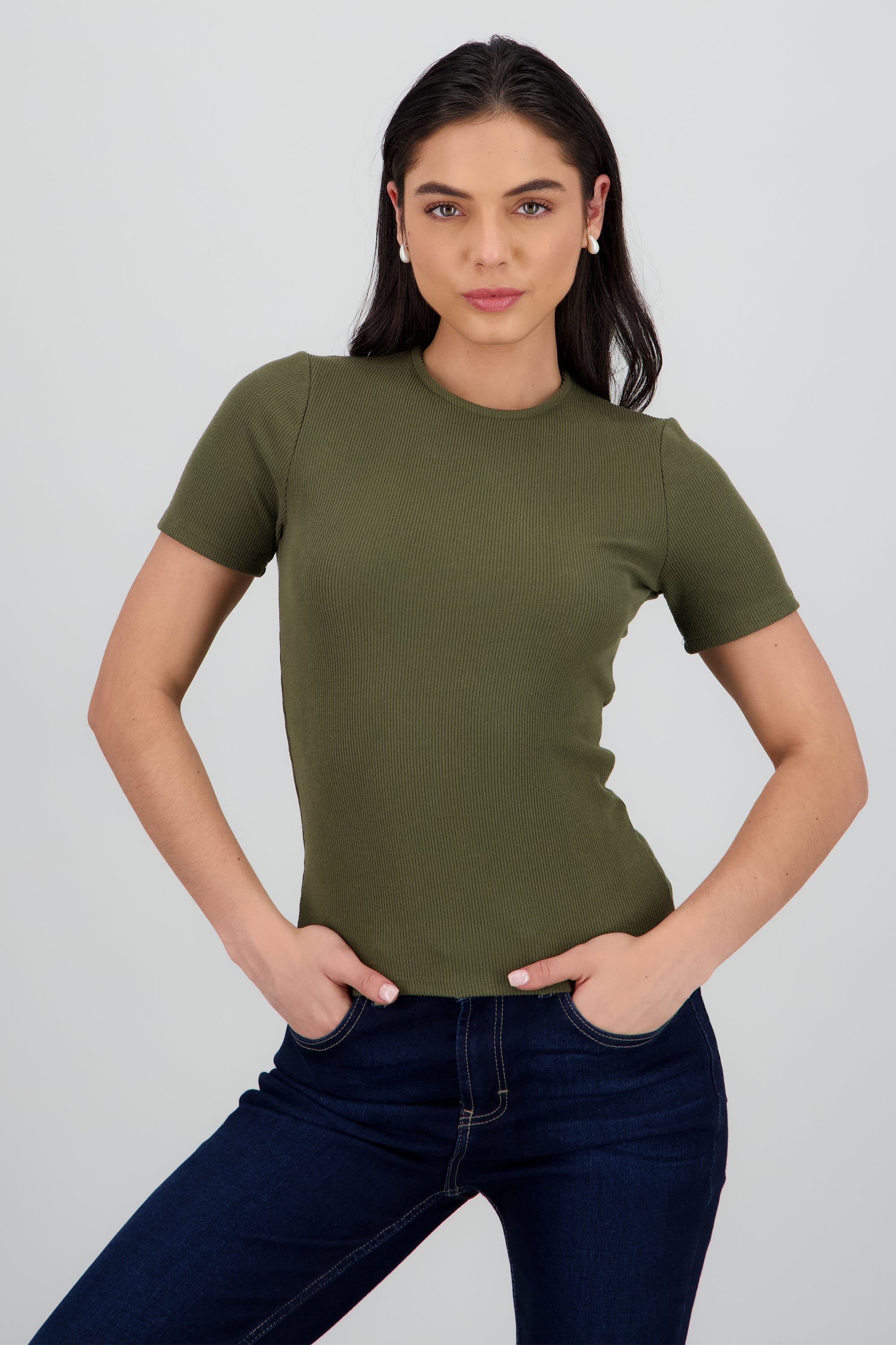 TSHIRT LISA MANGA CORTA OLIVO