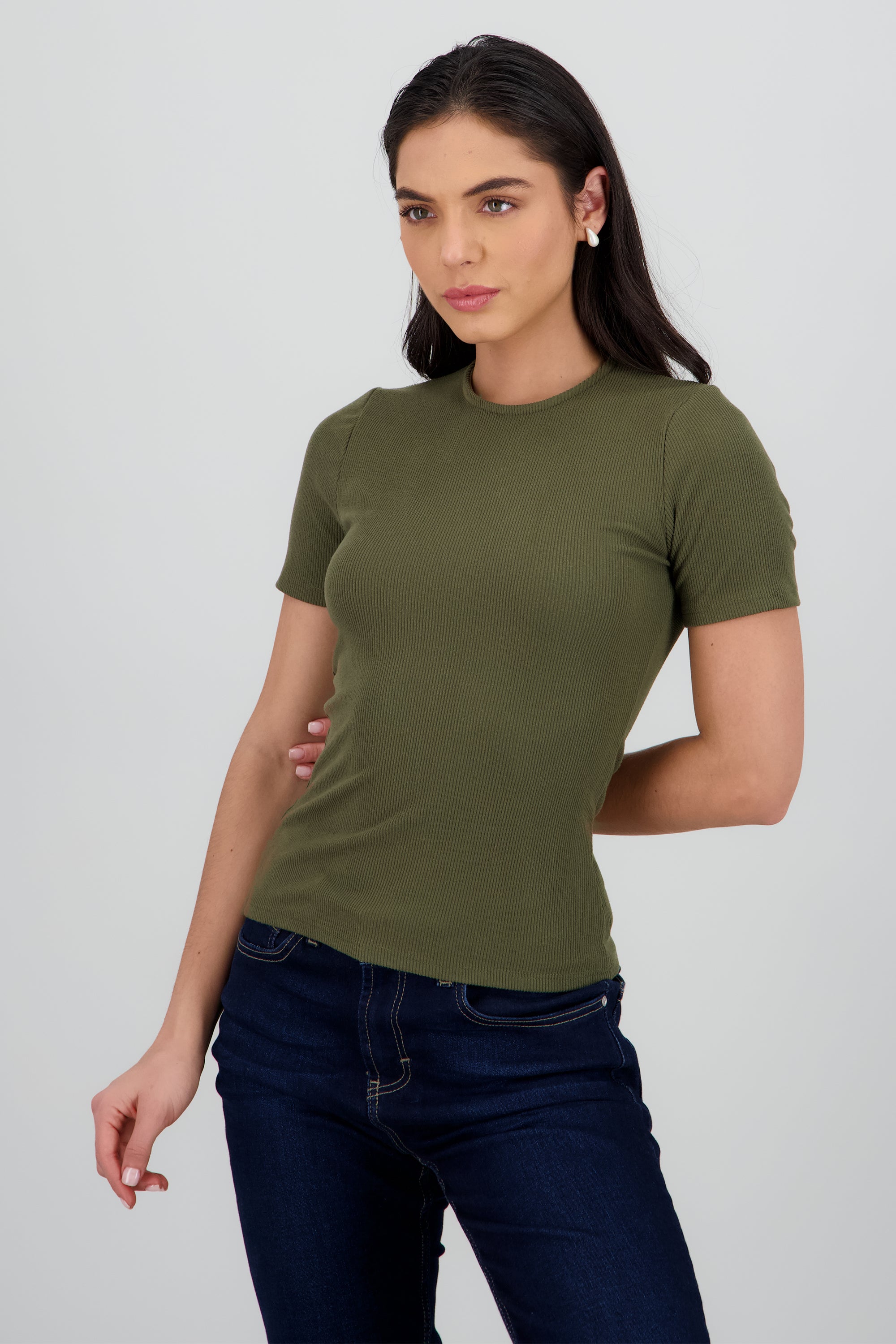 TSHIRT LISA MANGA CORTA OLIVO