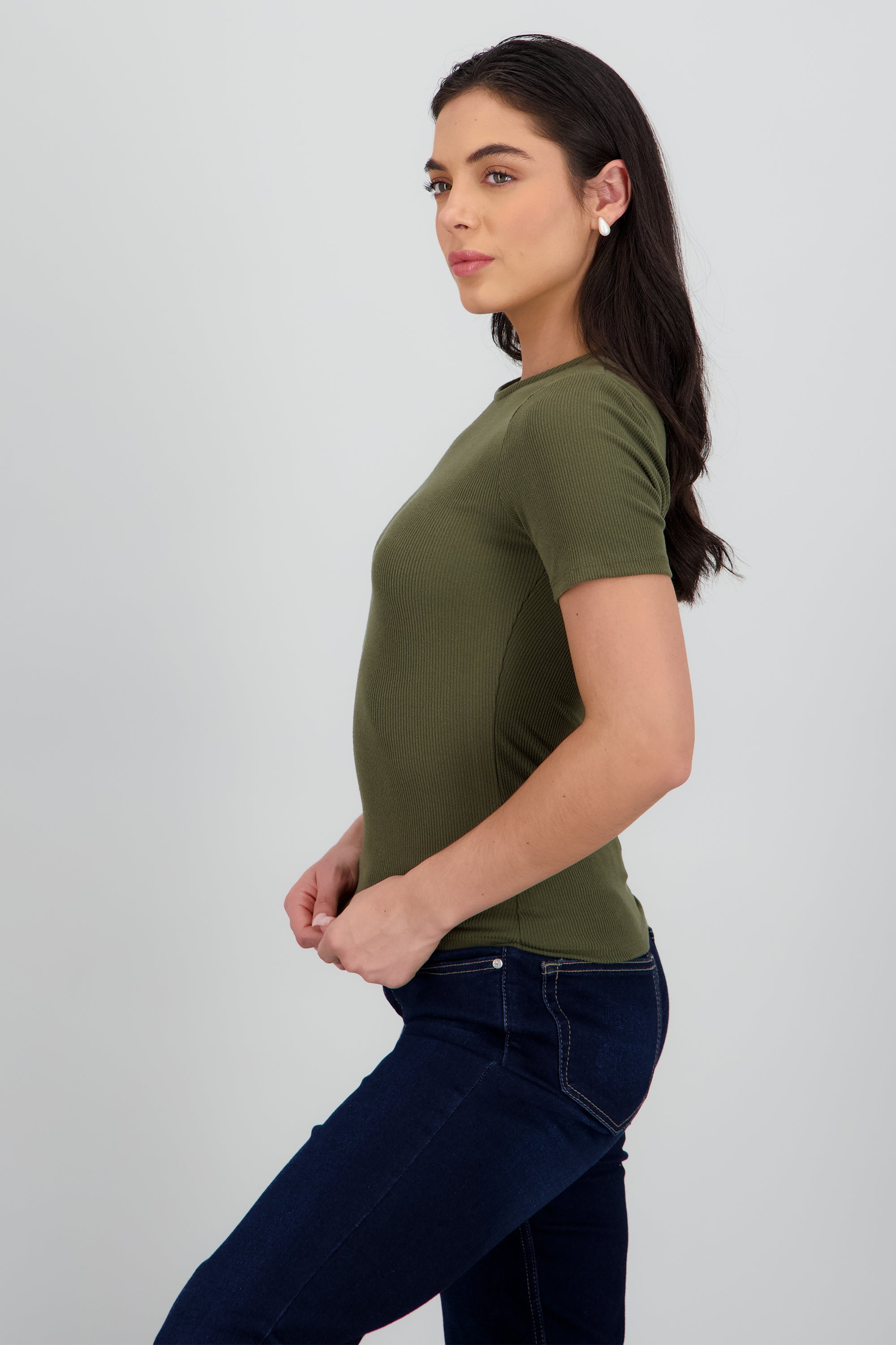TSHIRT LISA MANGA CORTA OLIVO