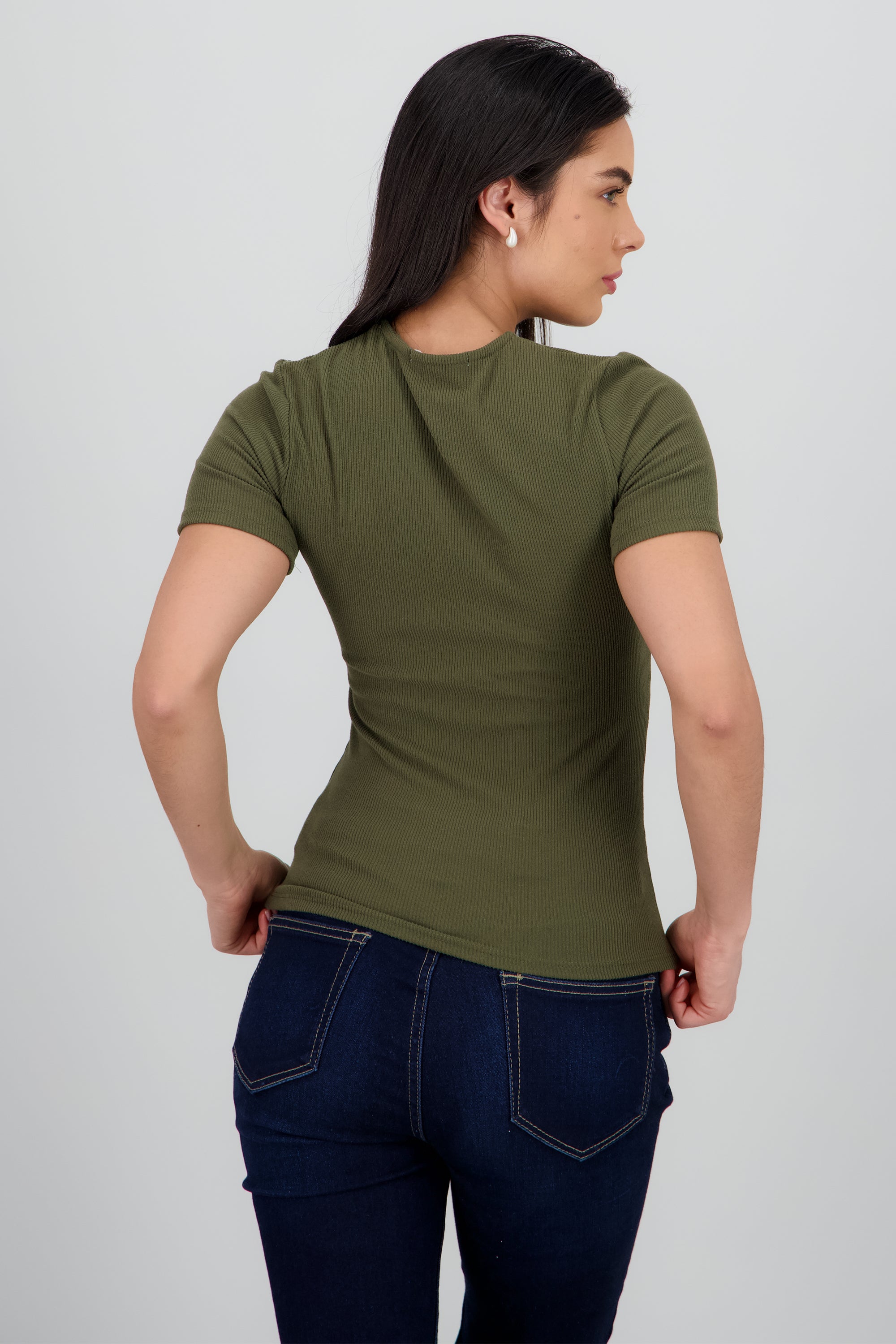 TSHIRT LISA MANGA CORTA OLIVO