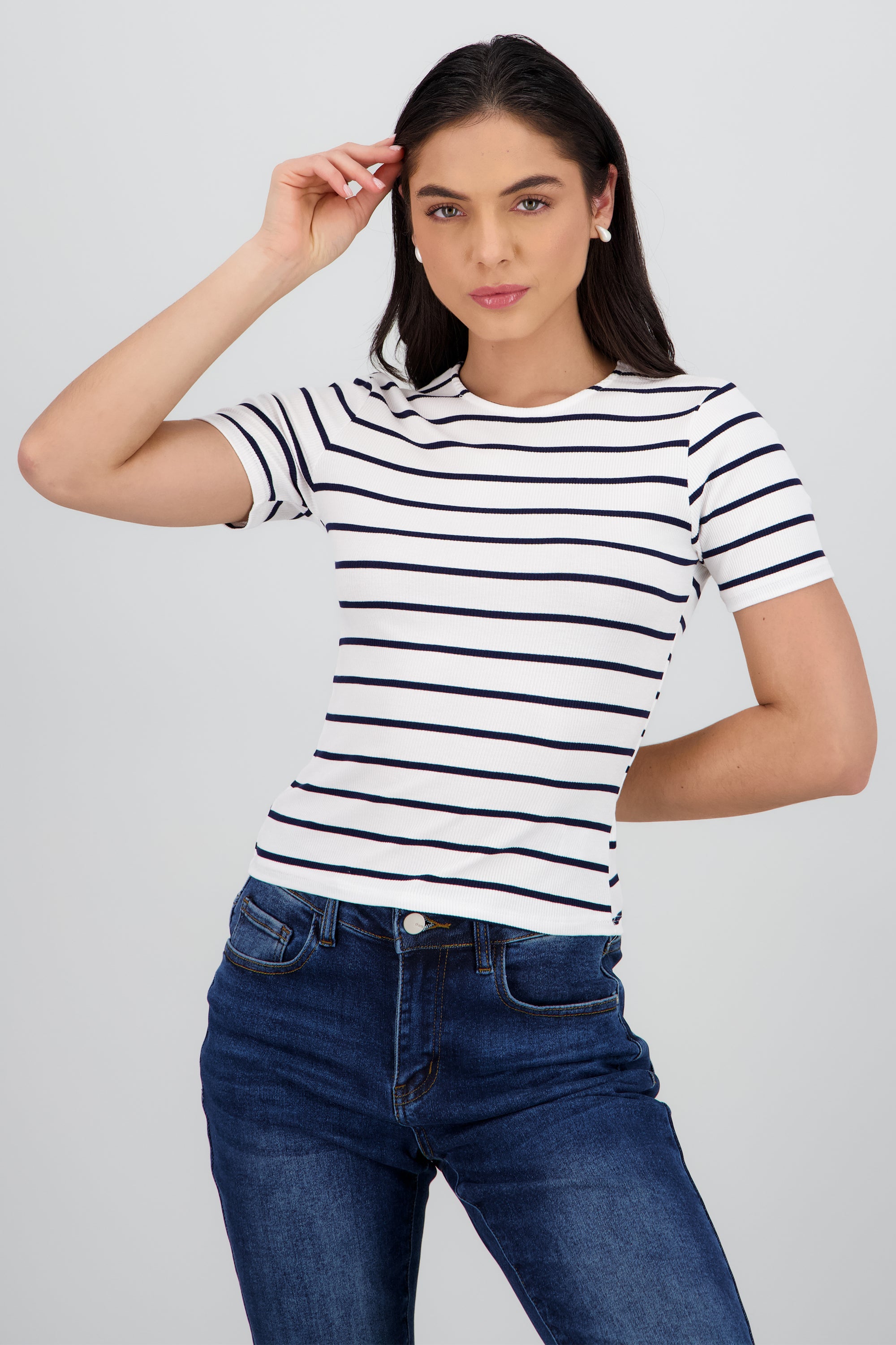 tshirt rayas manga corta MARINO COMBO