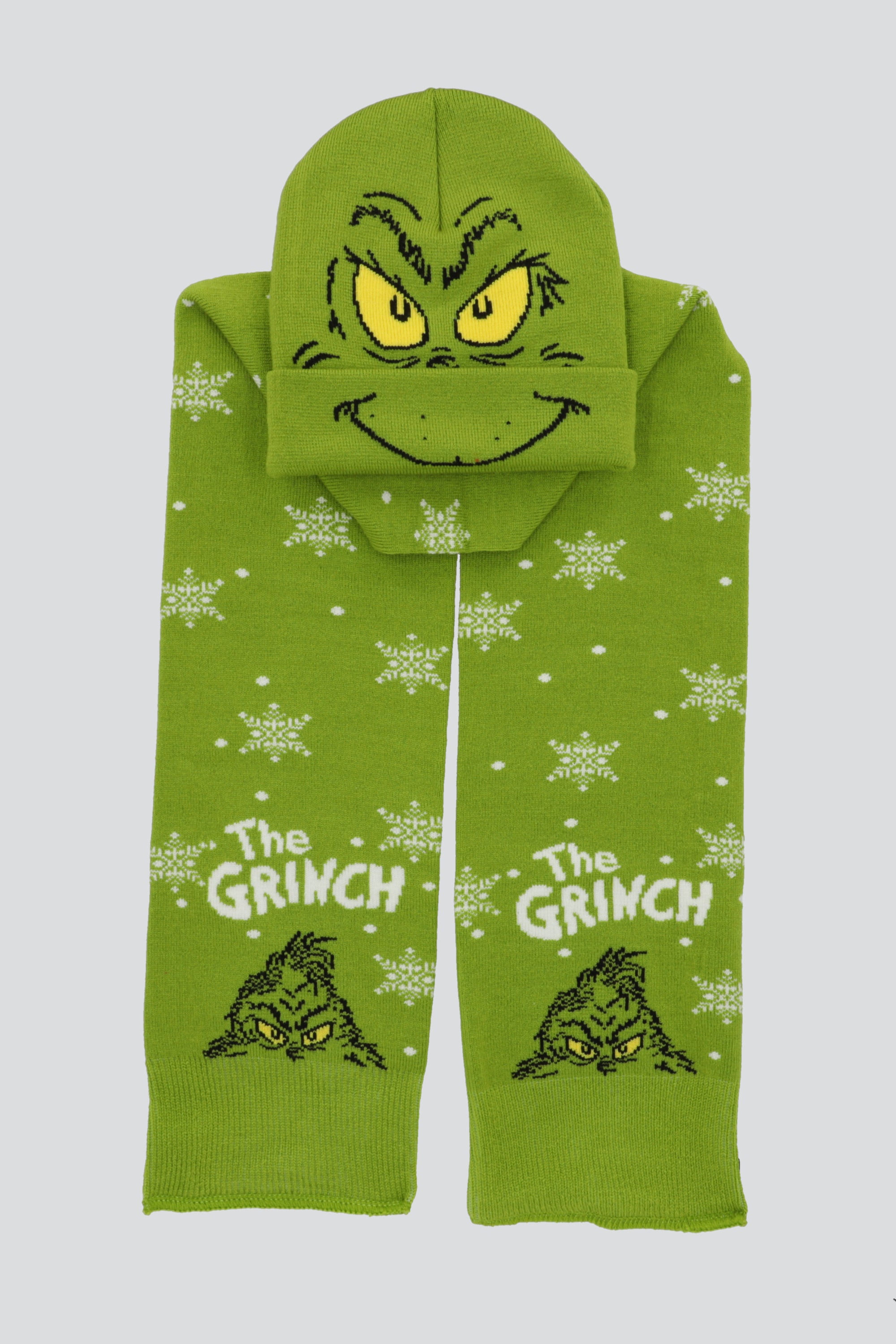 Bufanda con gorro grinch VERDE COMBO