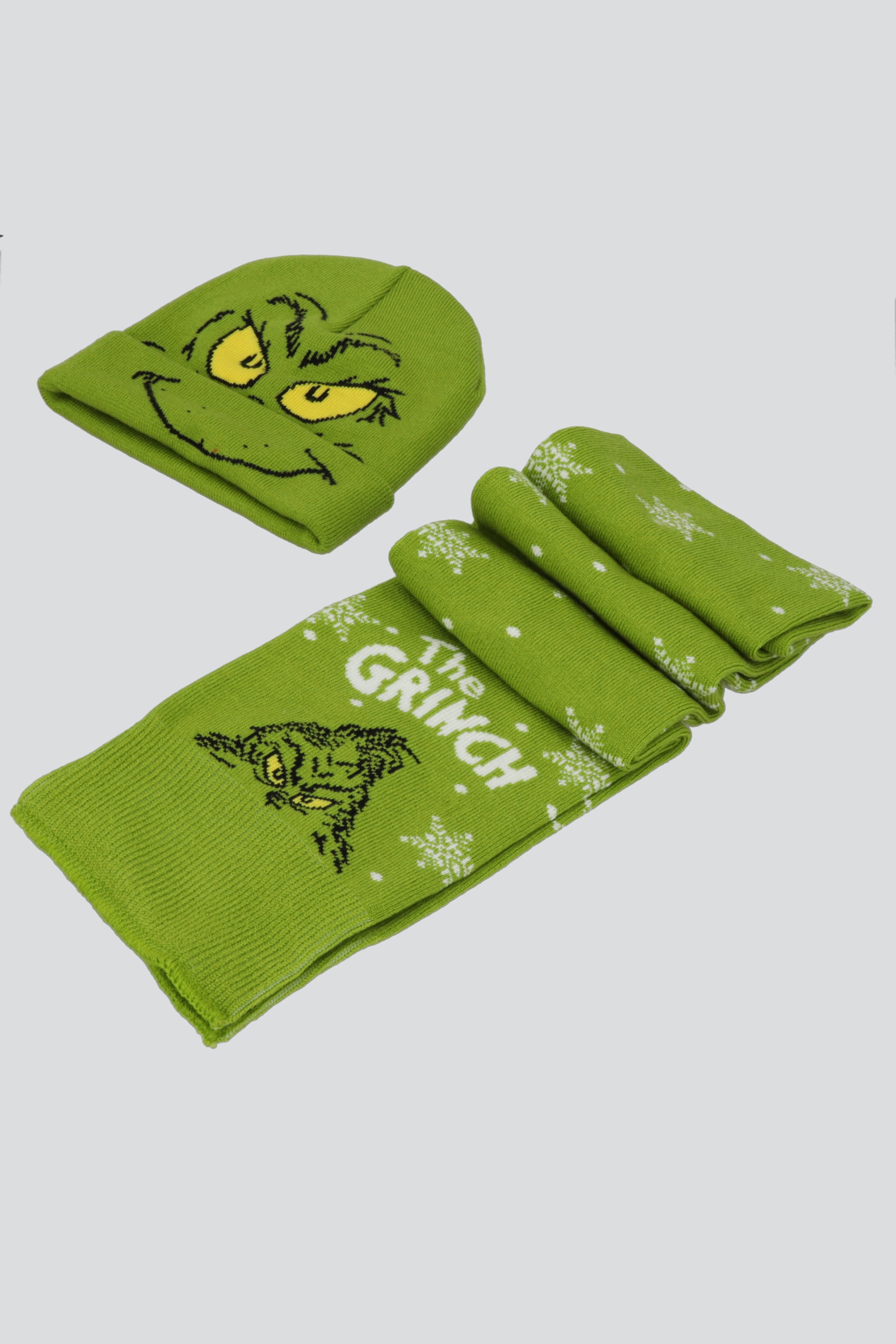Bufanda con gorro grinch VERDE COMBO