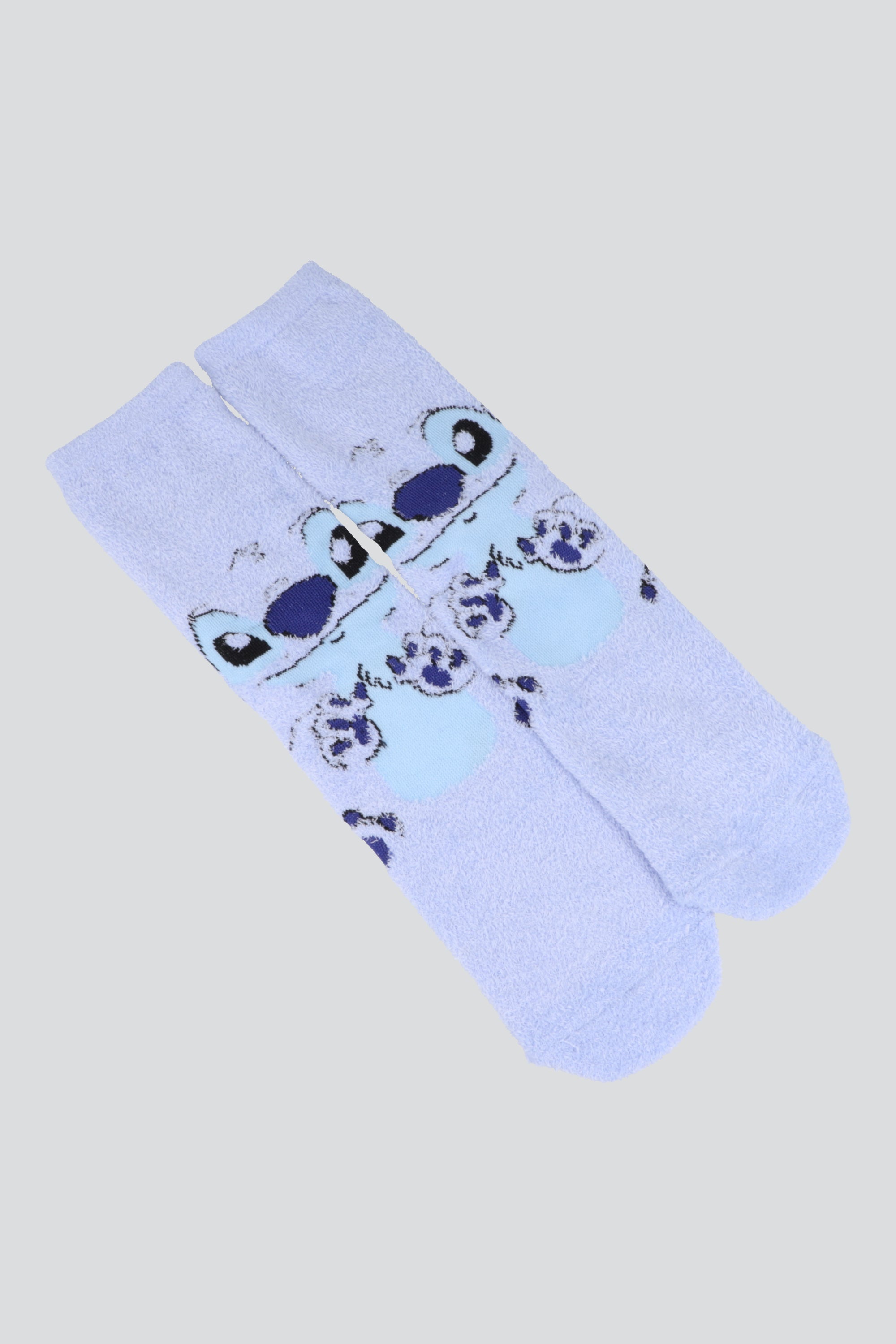 Calcetin peluche stich AZUL