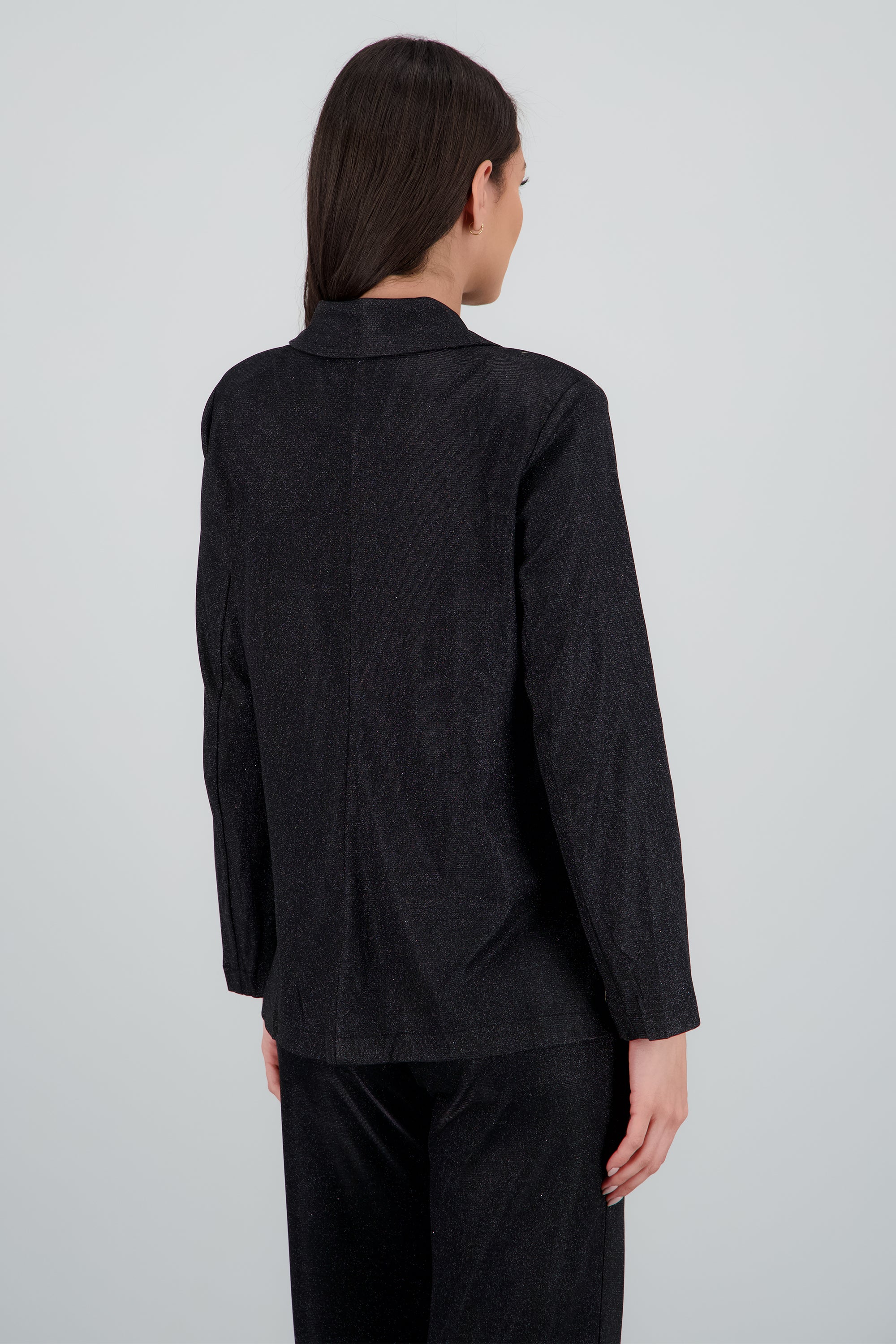 Saco largo detalle brillos NEGRO