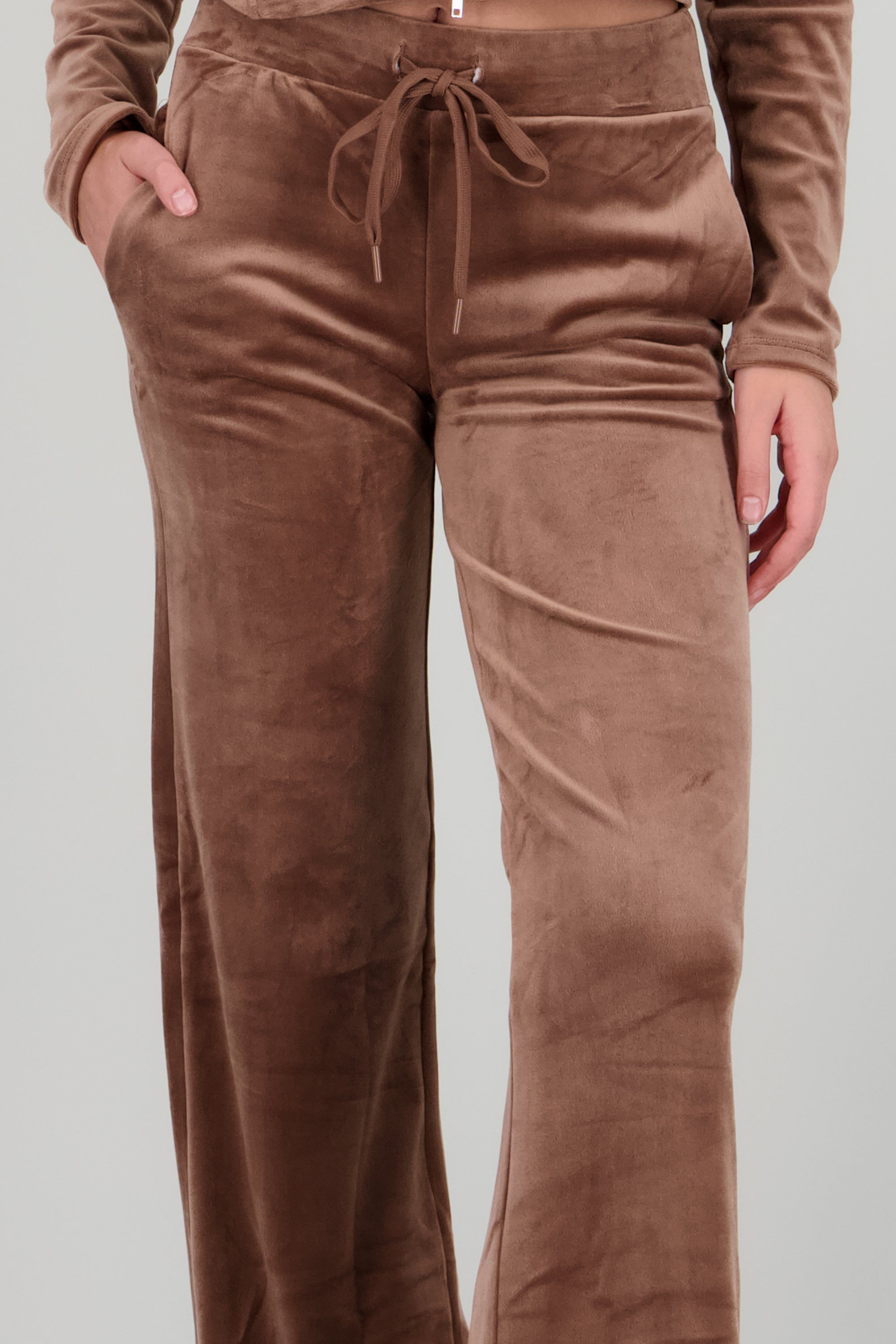 Pants amplios velvet CHOCOLATE
