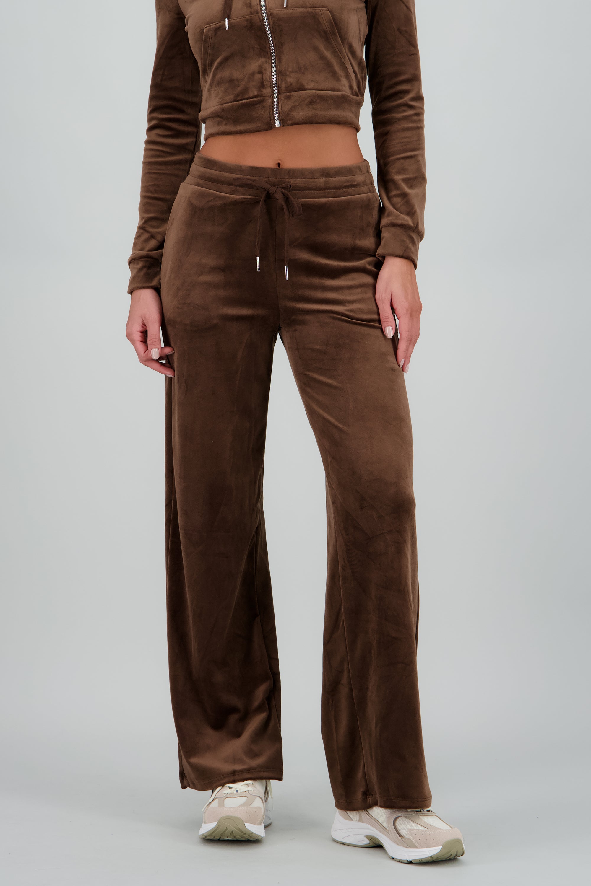 Pants con jareta lisos CHOCOLATE