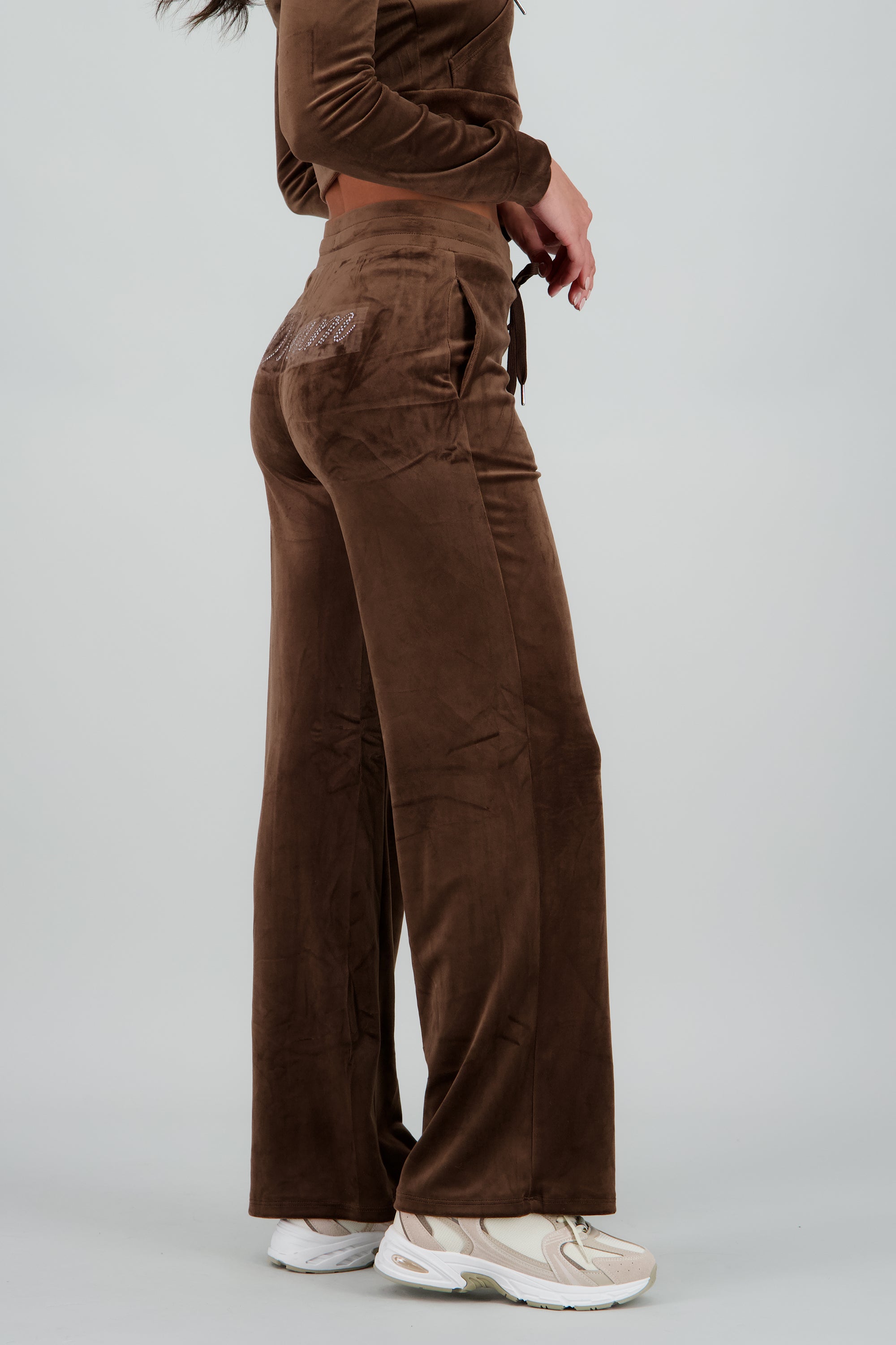 Pants con jareta lisos CHOCOLATE