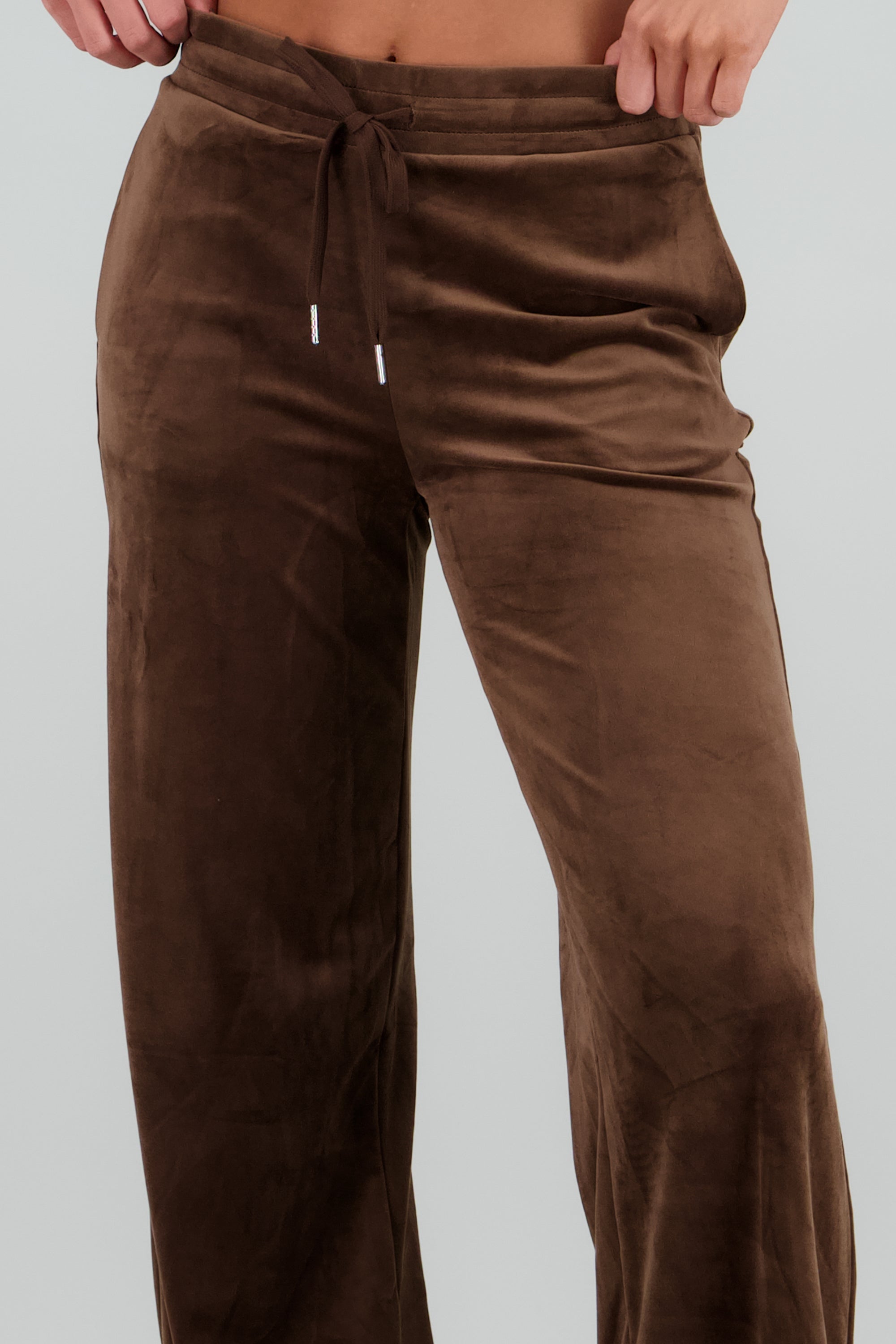 Pants con jareta lisos CHOCOLATE