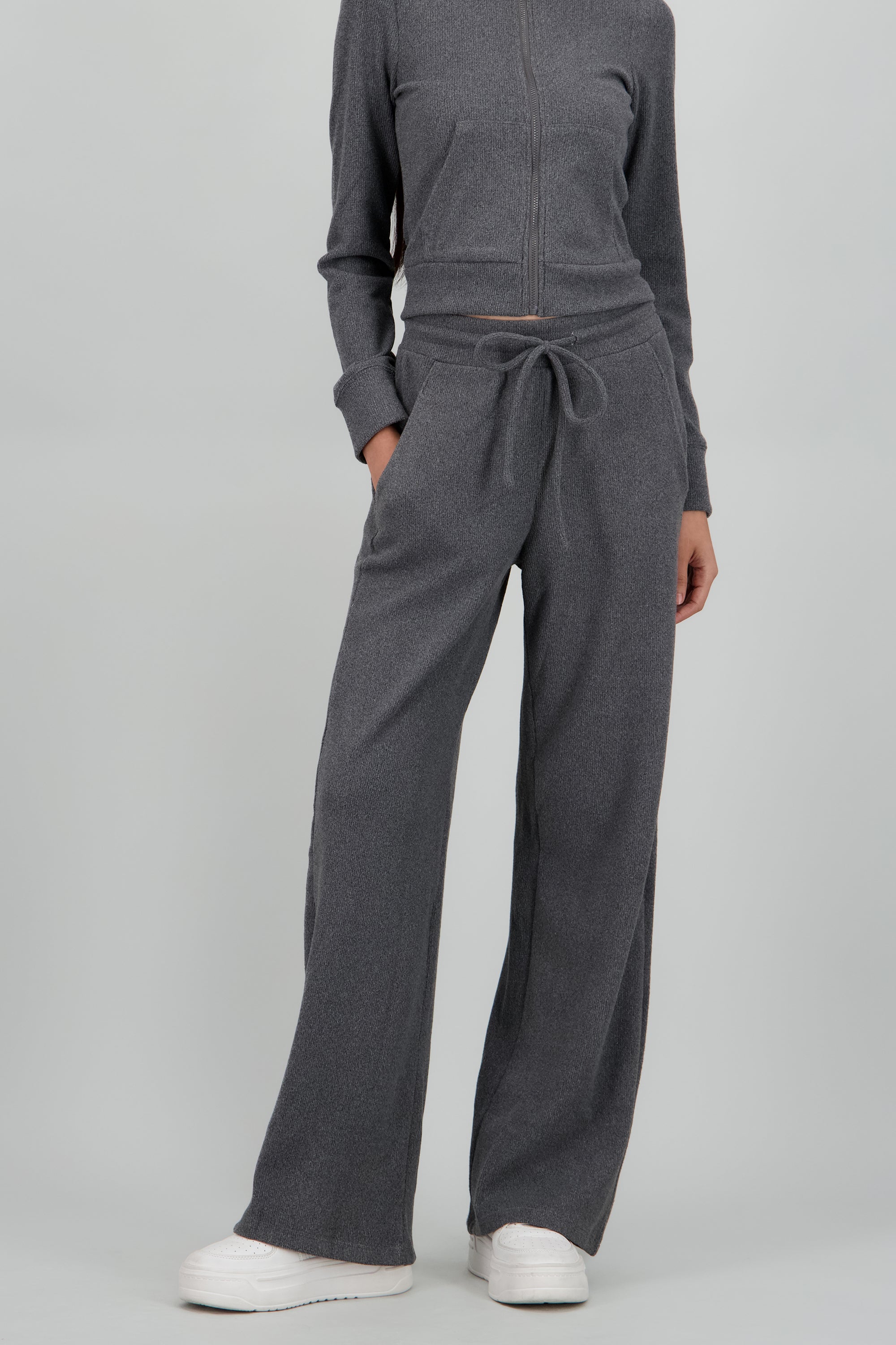 Pants liso con jareta GRIS OBSCURO